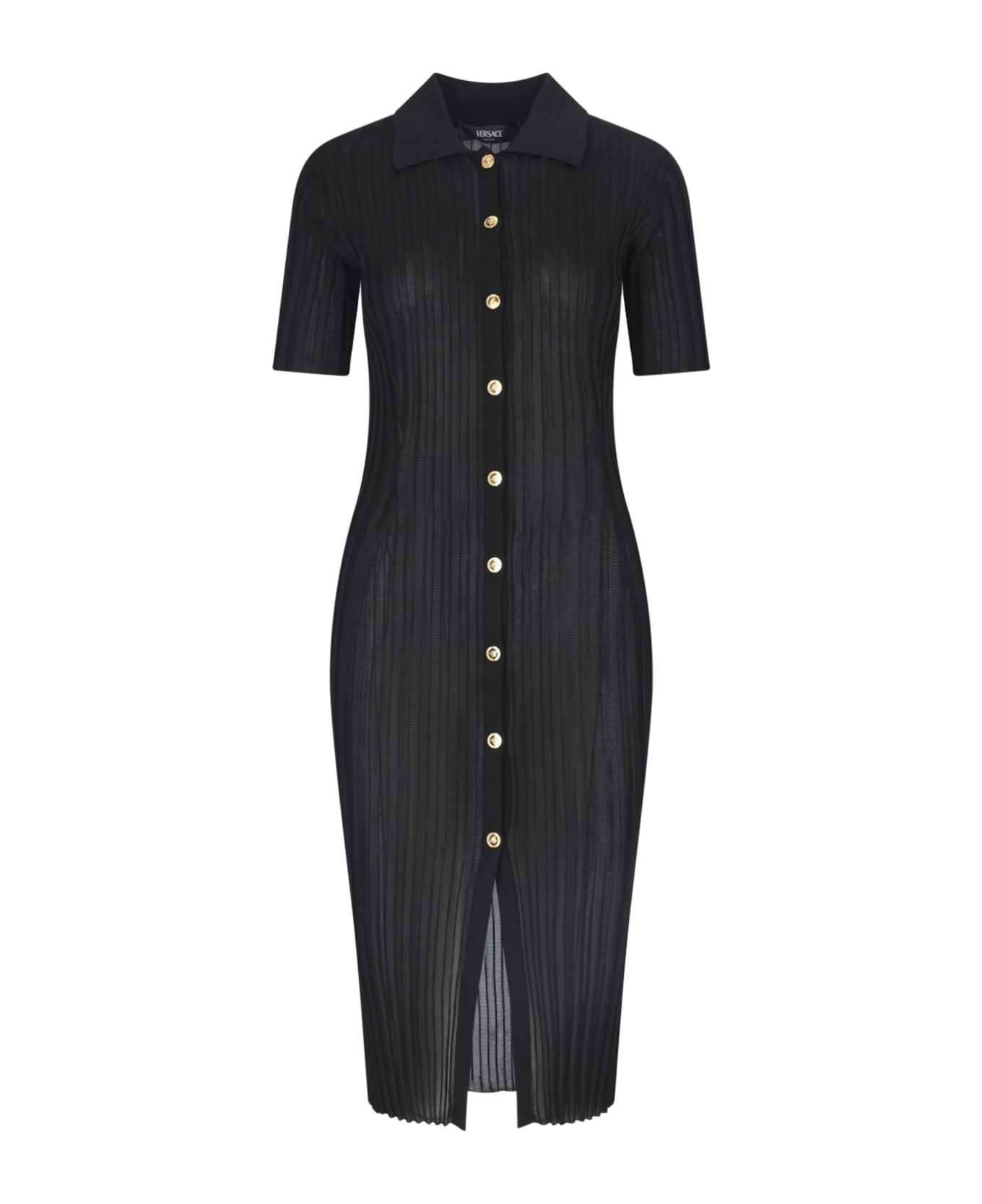 Pleated Midi Dress - 1