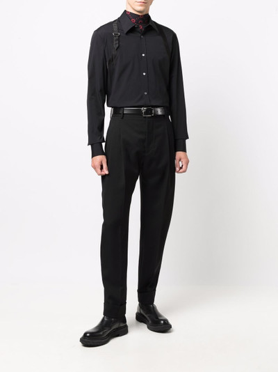 Alexander McQueen tapered-leg tailored-fit trousers outlook