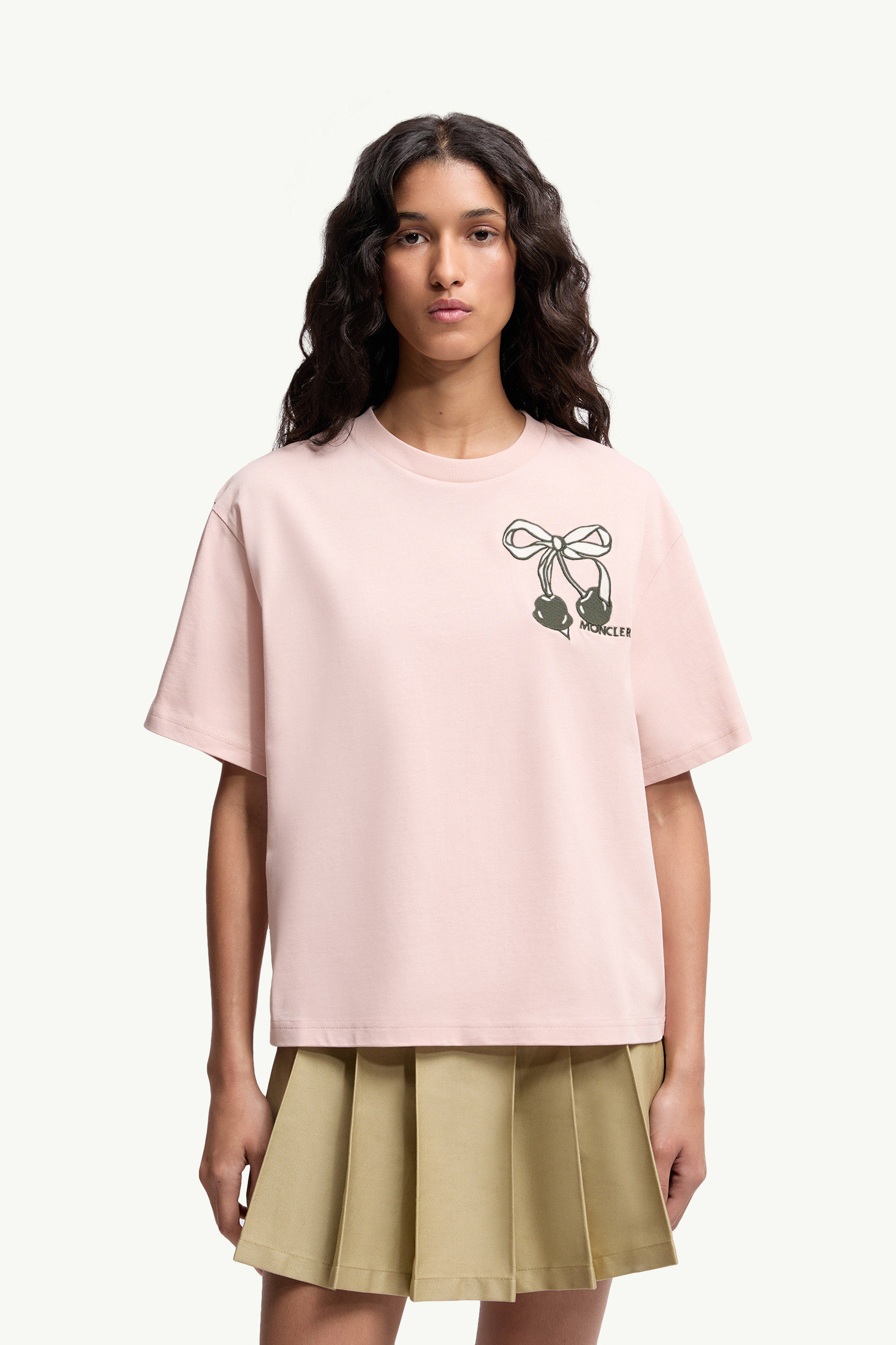 Embroidered Cherry Logo Cotton T-Shirt - 3