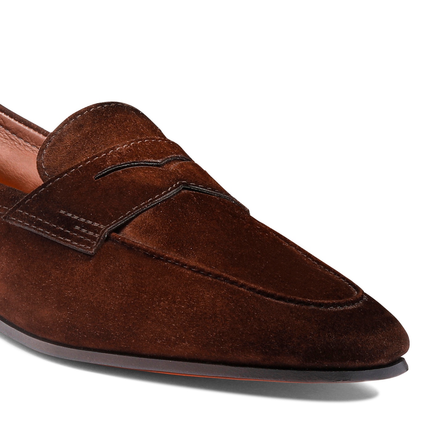 Men's dark brown suede Carlo loafer - 6