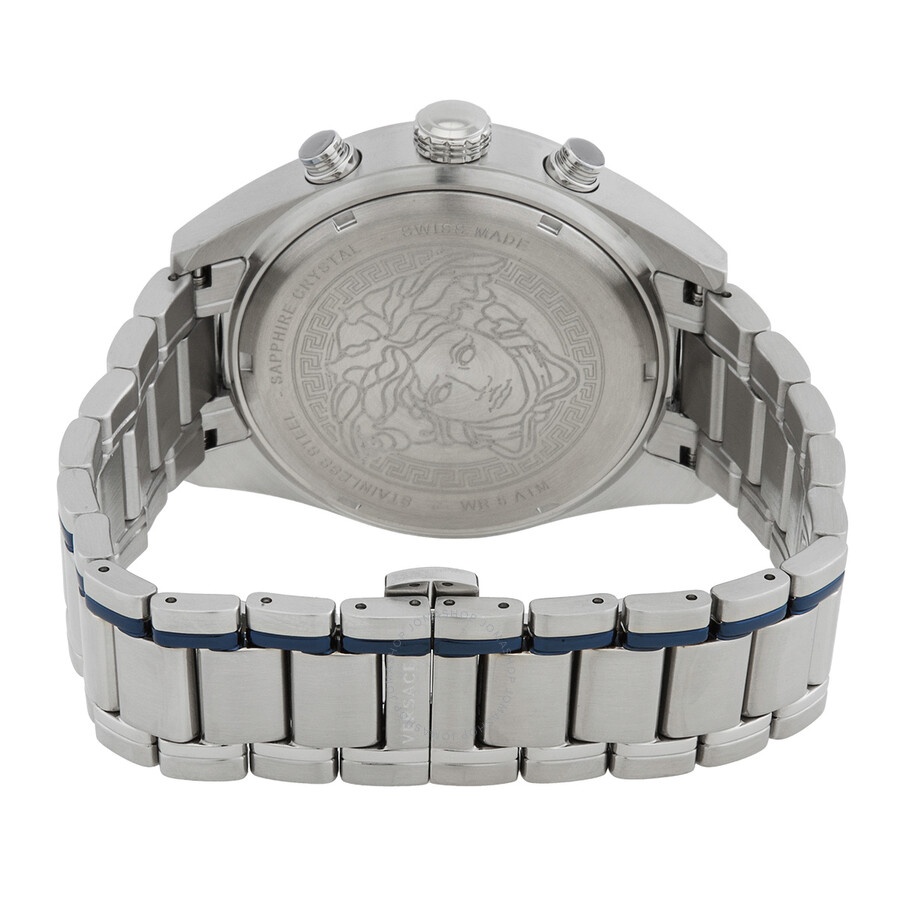Versace V-Chrono Chronograph Quartz Blue Dial Men's Watch VEHB00519 - 3