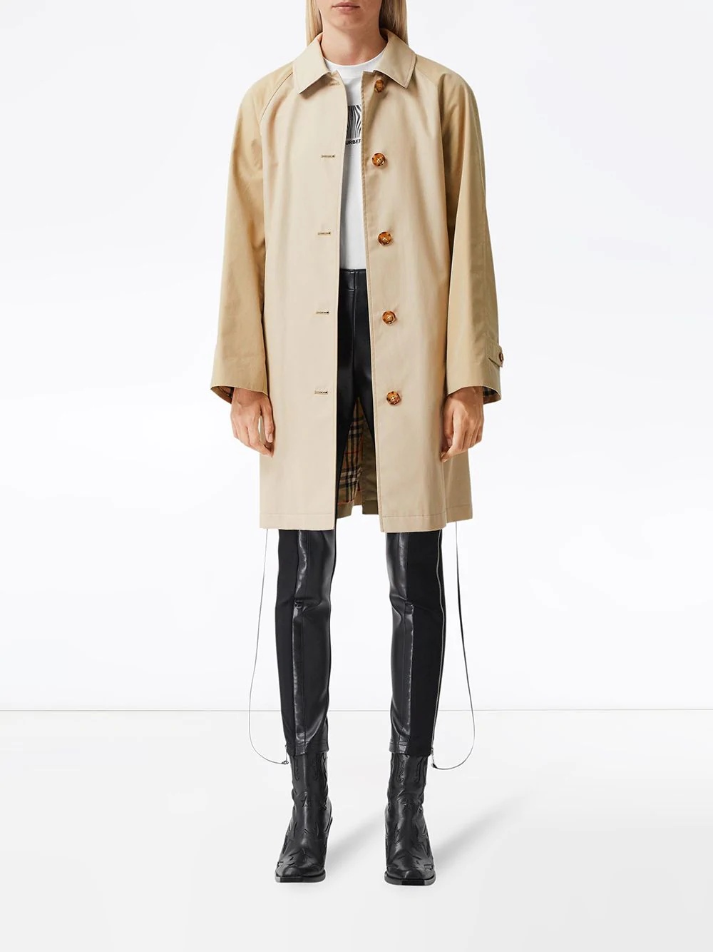 two-tone reconstructed car coat - 3