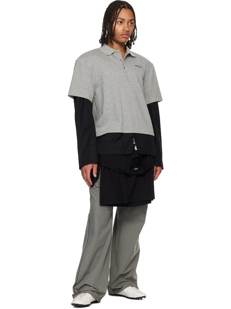 We11done Gray Layered Track Pants outlook