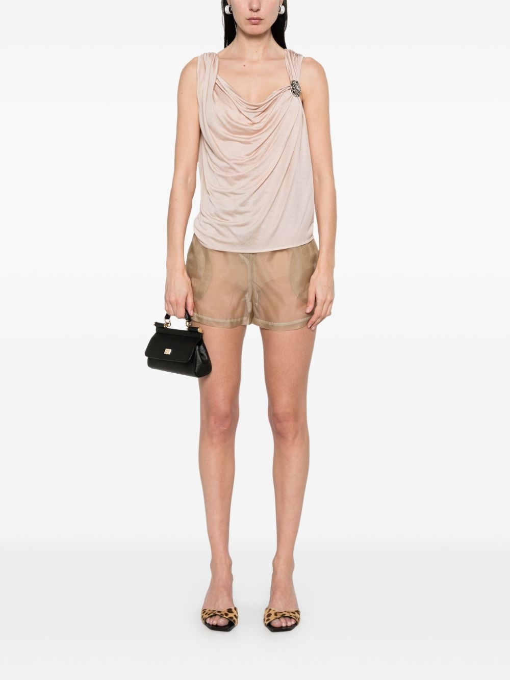 crepe tank top - 2
