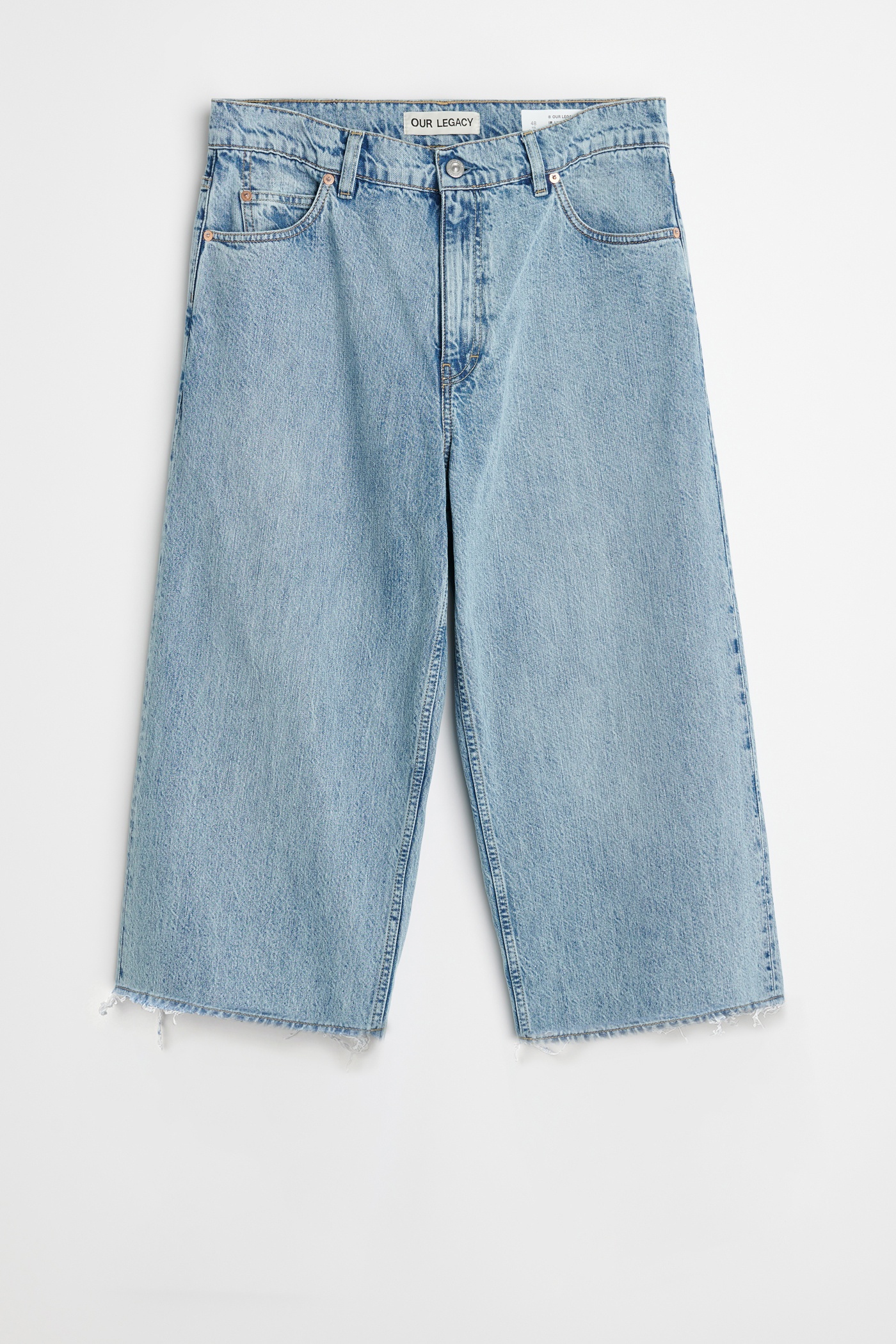 新品 OUR LEGACY RIDER WASH DENIM CAPRICUT Our Legacy Capri Cut Rider Wash Denim | REVERSIBLE