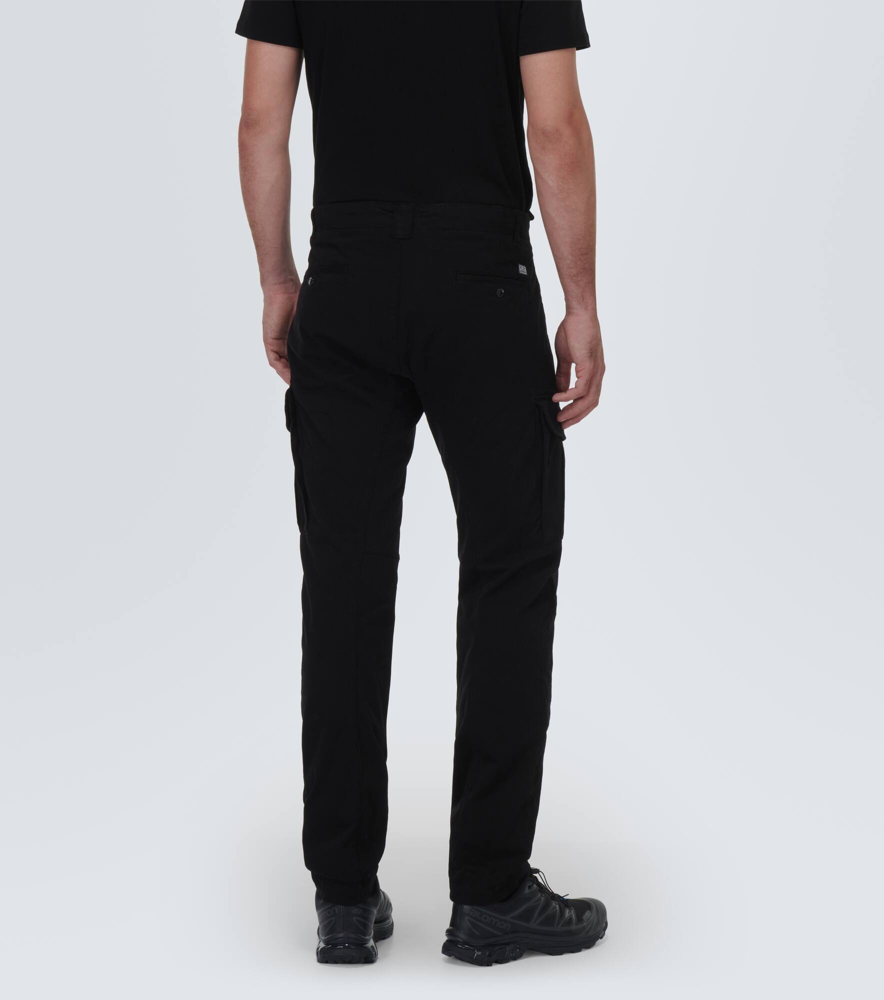 Cotton sateen cargo pants - 4