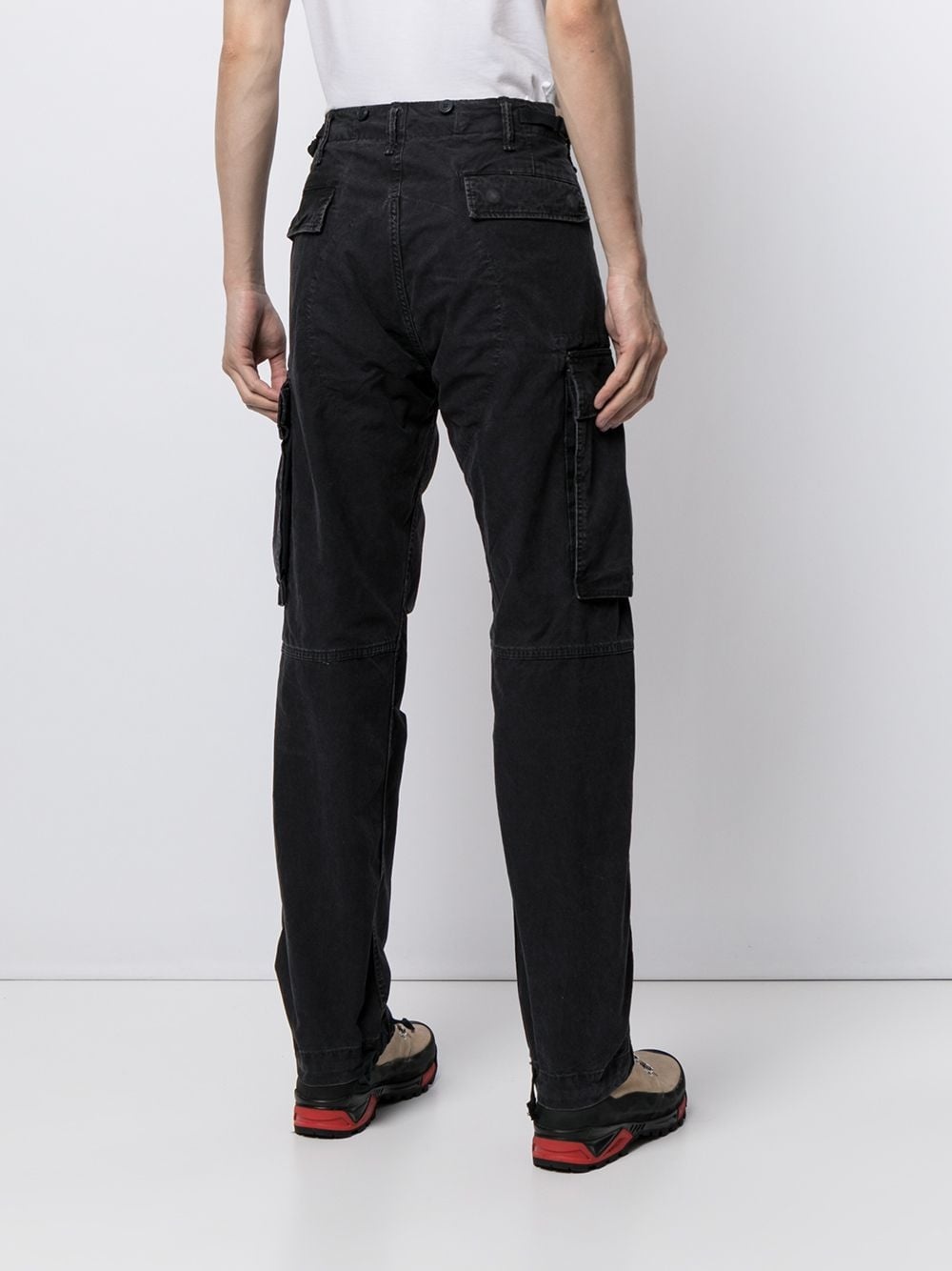 straight-leg cargo trousers - 4