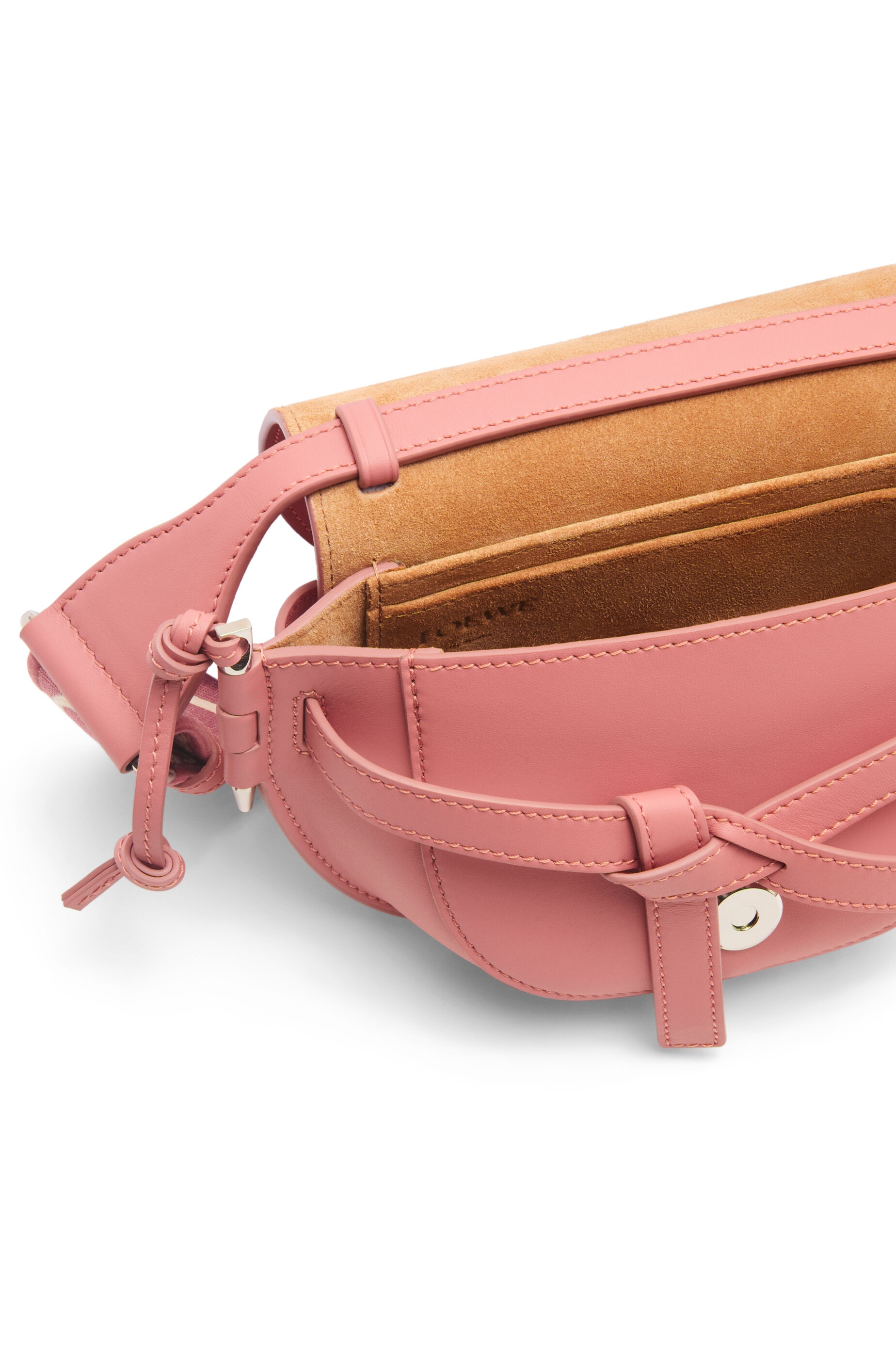 Mini Gate Dual bag in soft calfskin and jacquard - 6