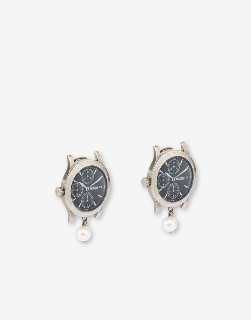 WRISTWATCH METAL EARRINGS 1