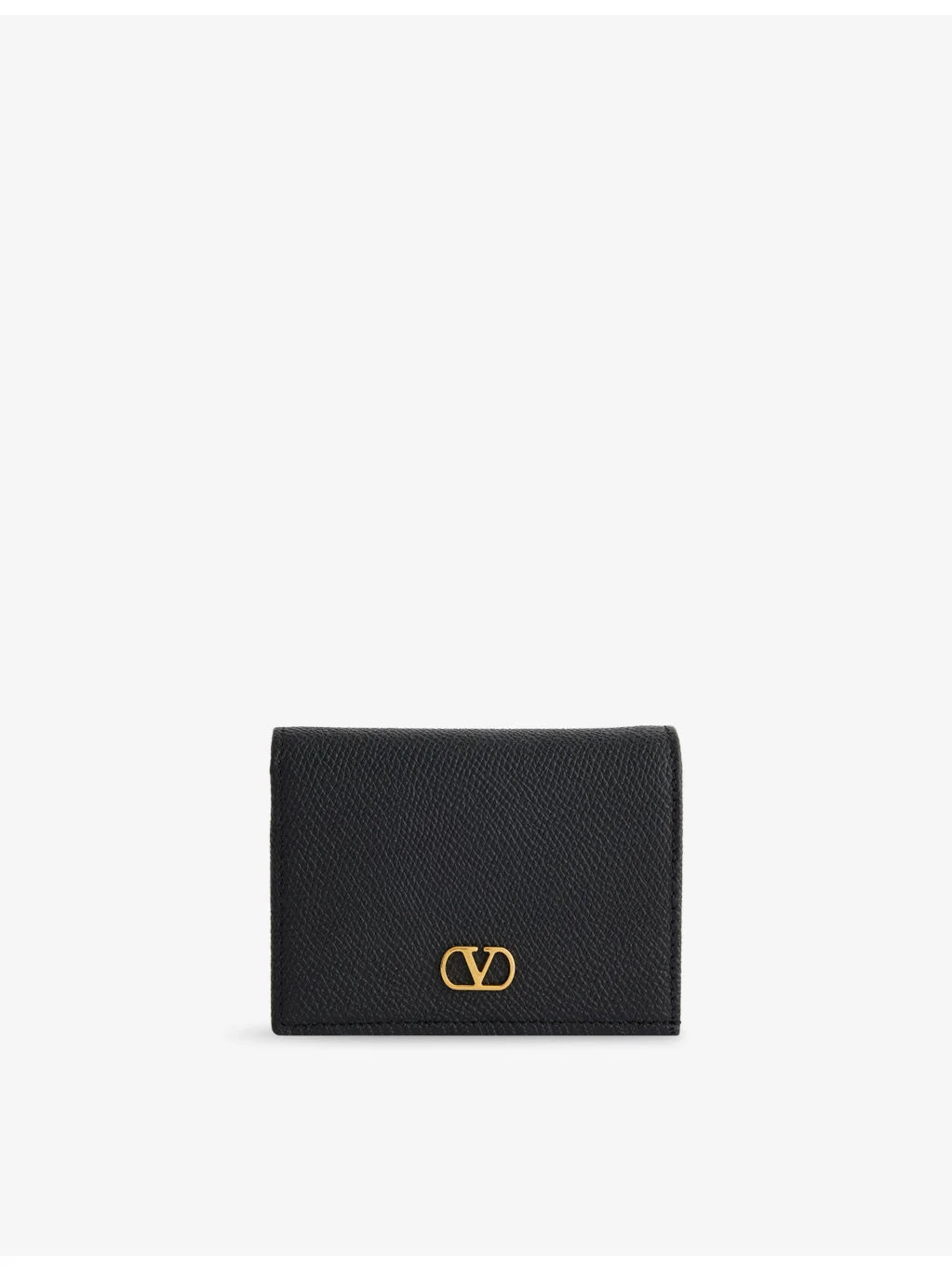 VLogo Signature Leather Card Holder - 1