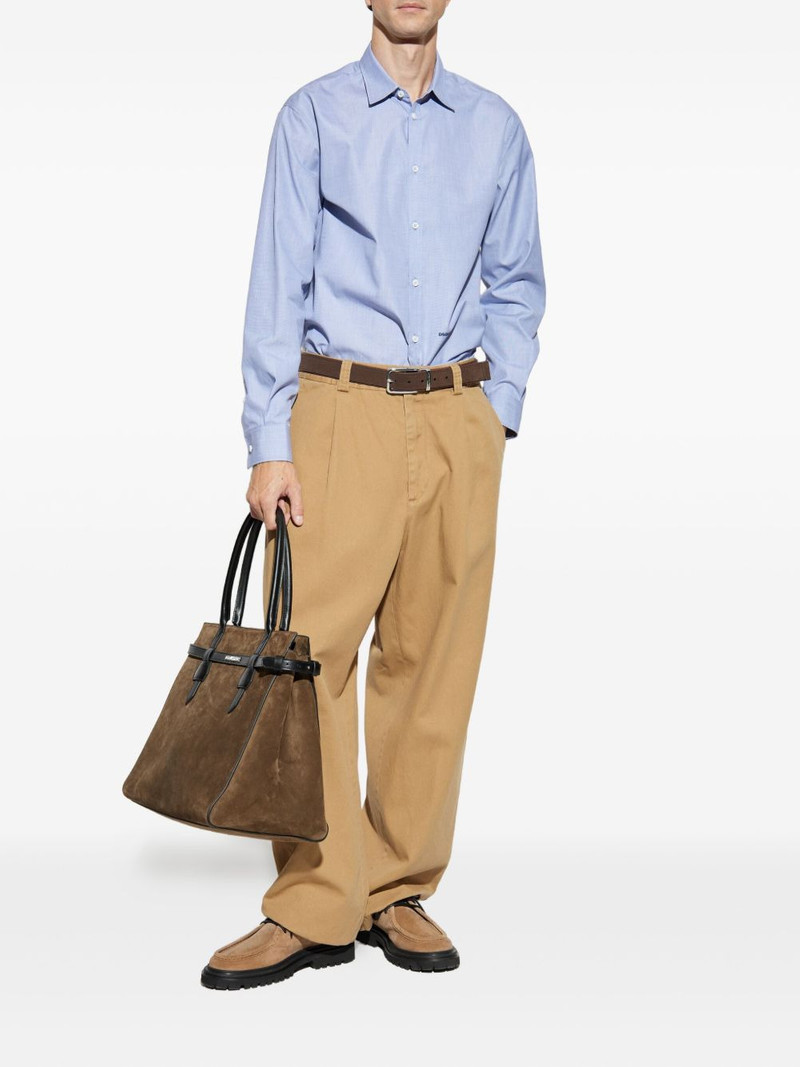 DSQUARED2 logo-embroidered cotton shirt outlook