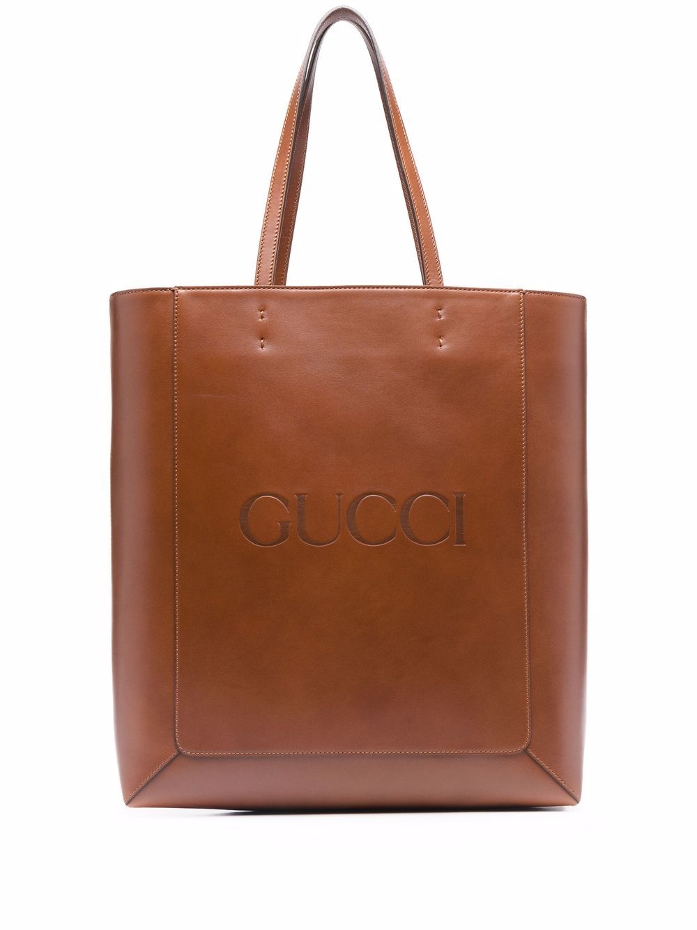 Leather tote bag - 1