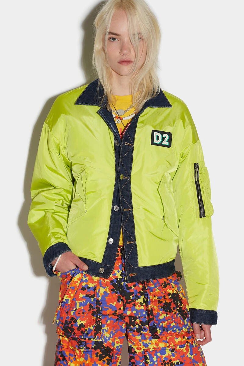DARK RIPPED WASH REVERSIBLE MIX JACKET - 3
