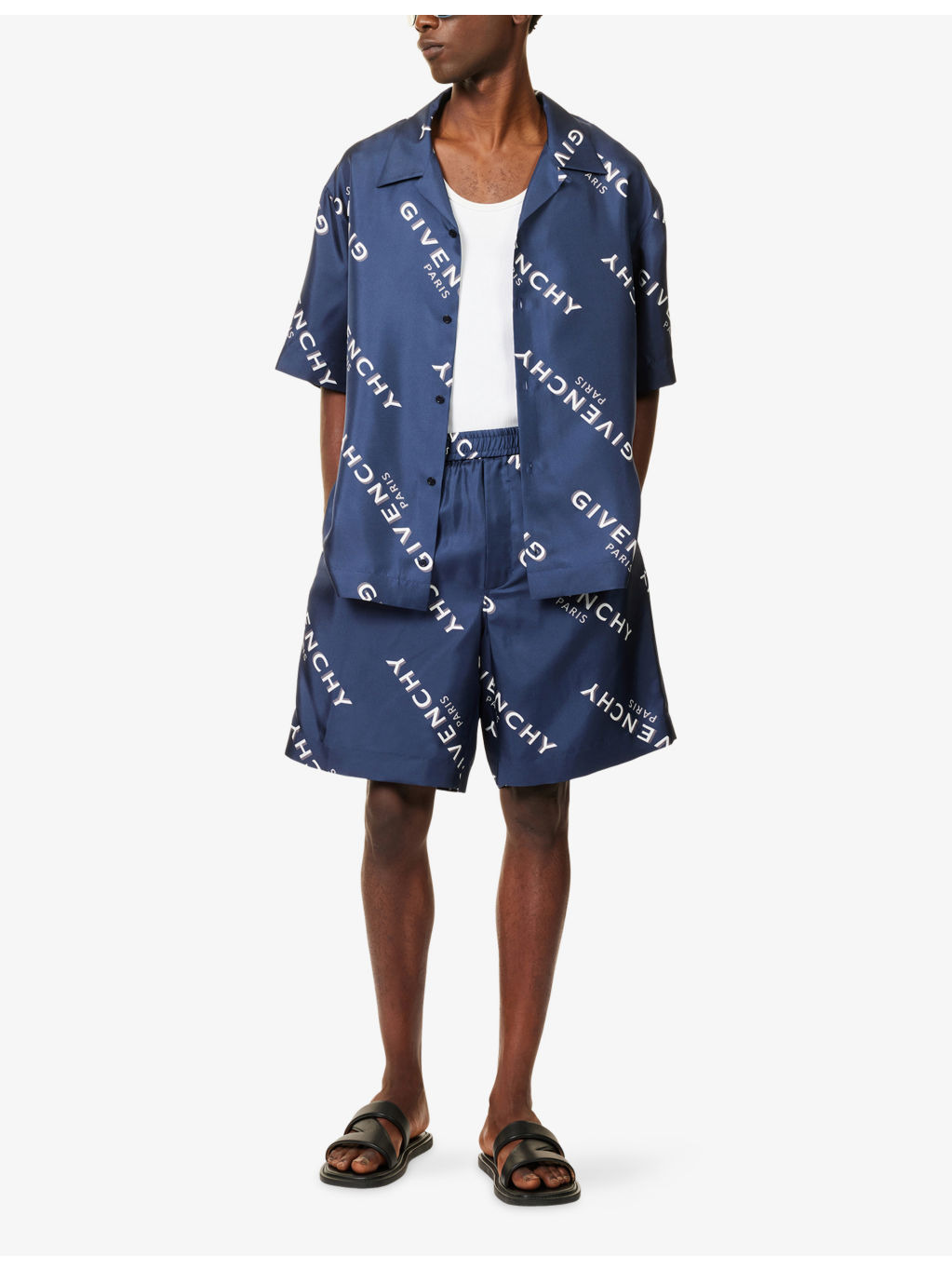 Relaxed-Fit Logo Silk Shorts - 2