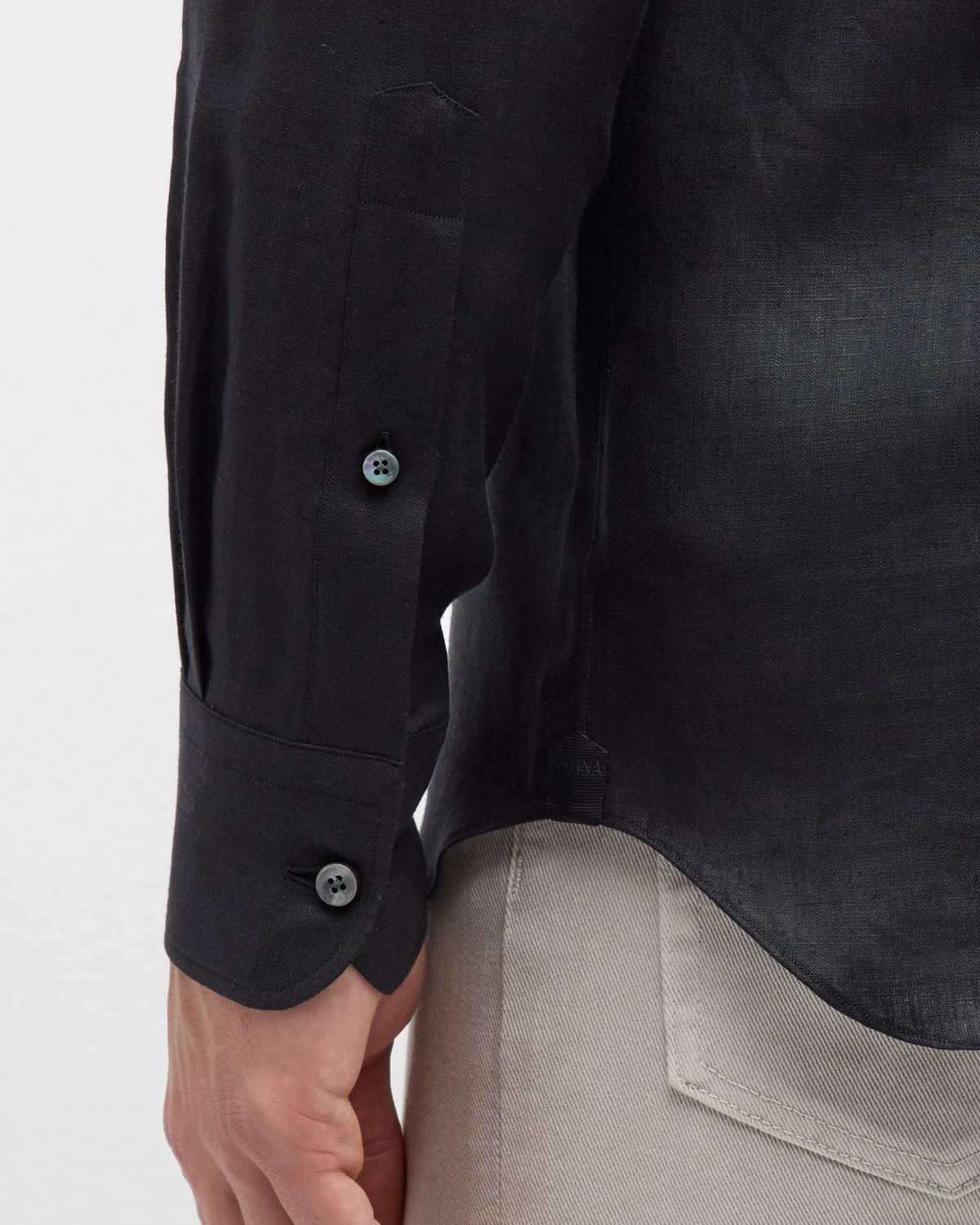 Men's Oasi Lino Linen Sport Shirt - 7
