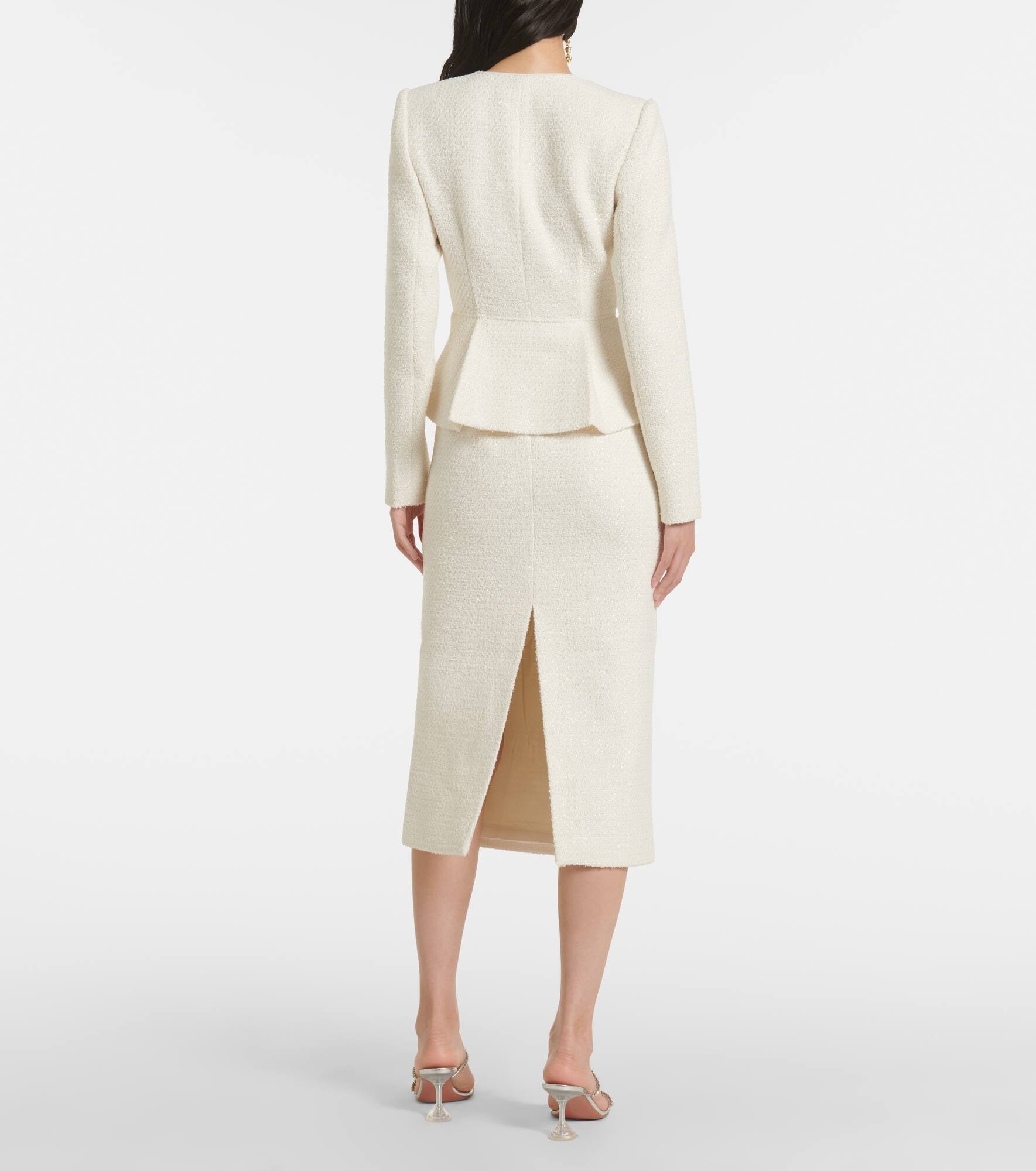 Bridal bouclé midi dress - 3