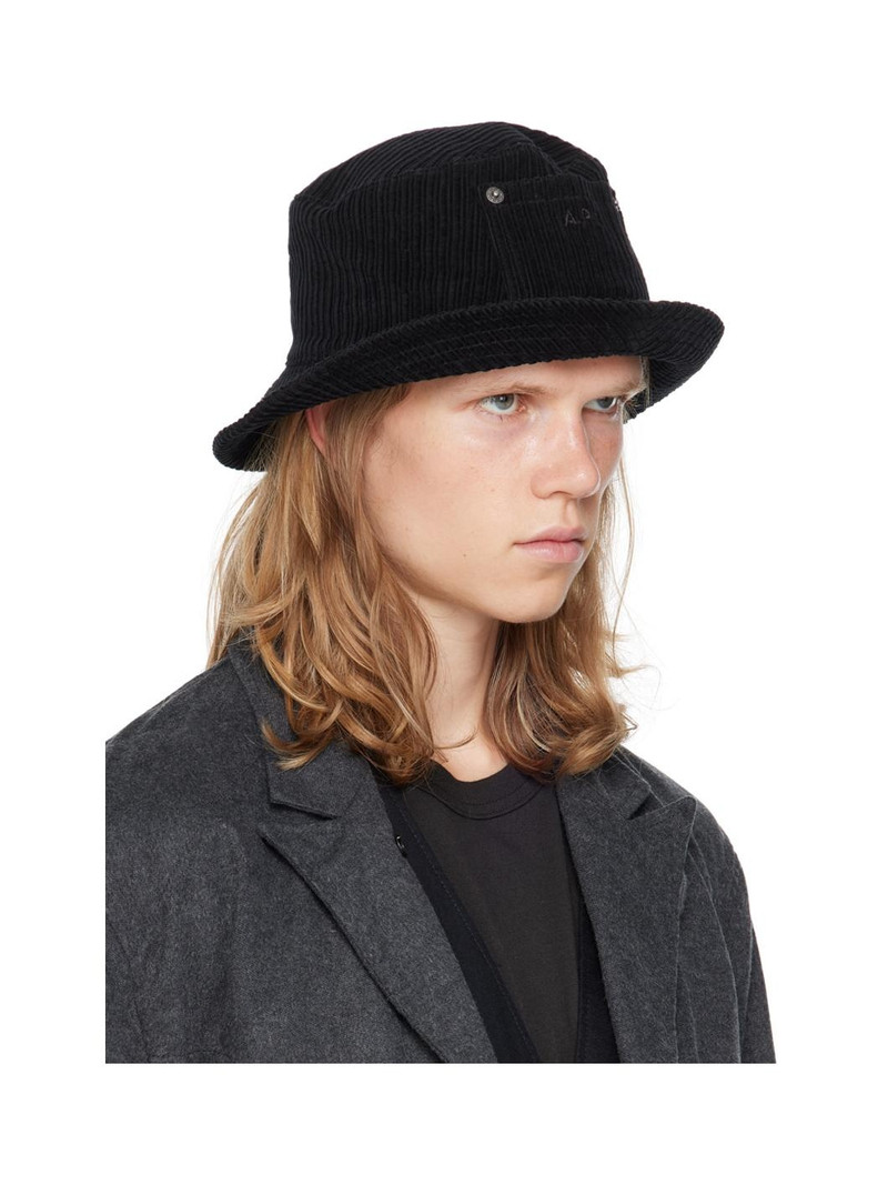 A.P.C. Black Bob Thais Bucket Hat outlook