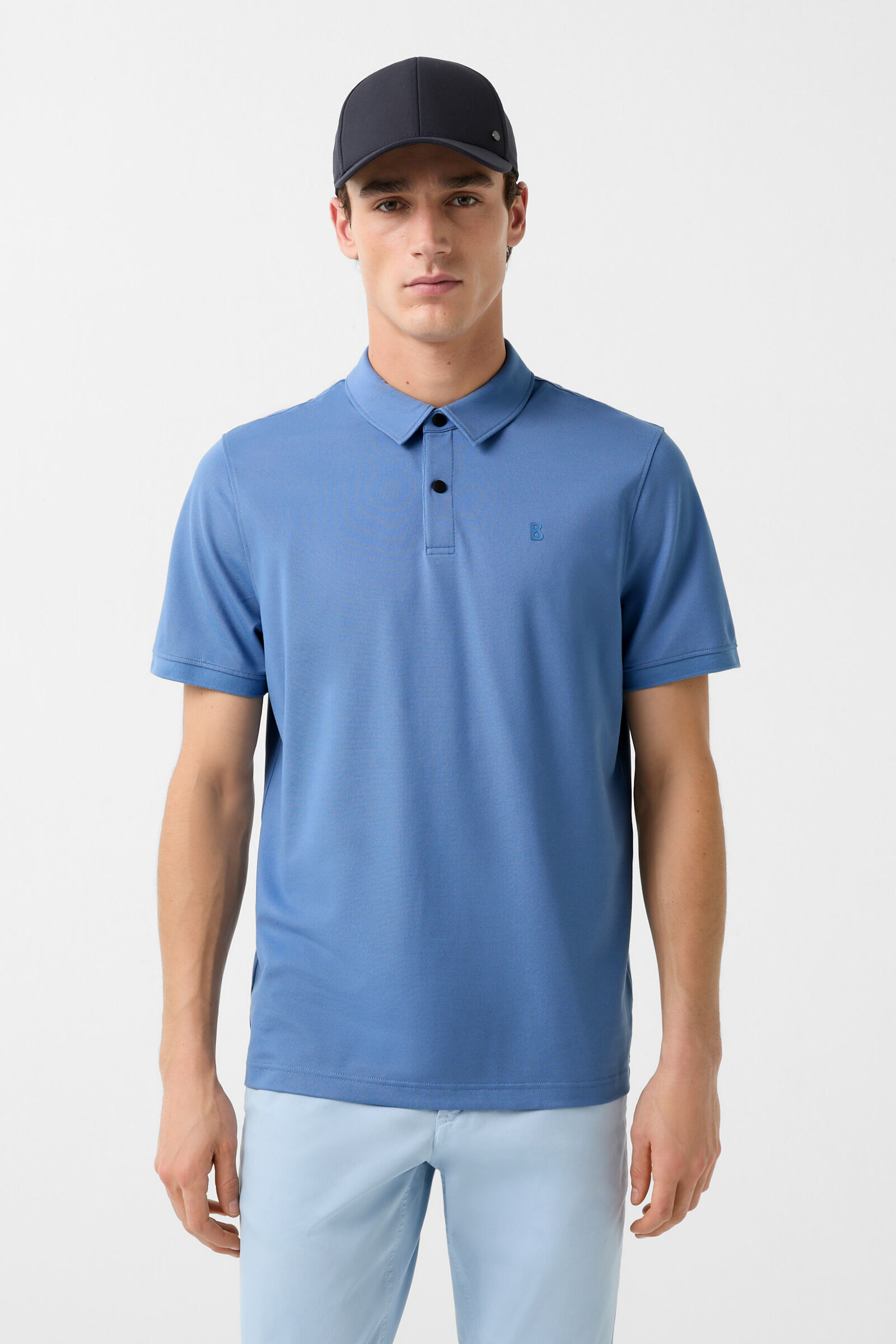 Timo polo shirt in Misty blue - 2