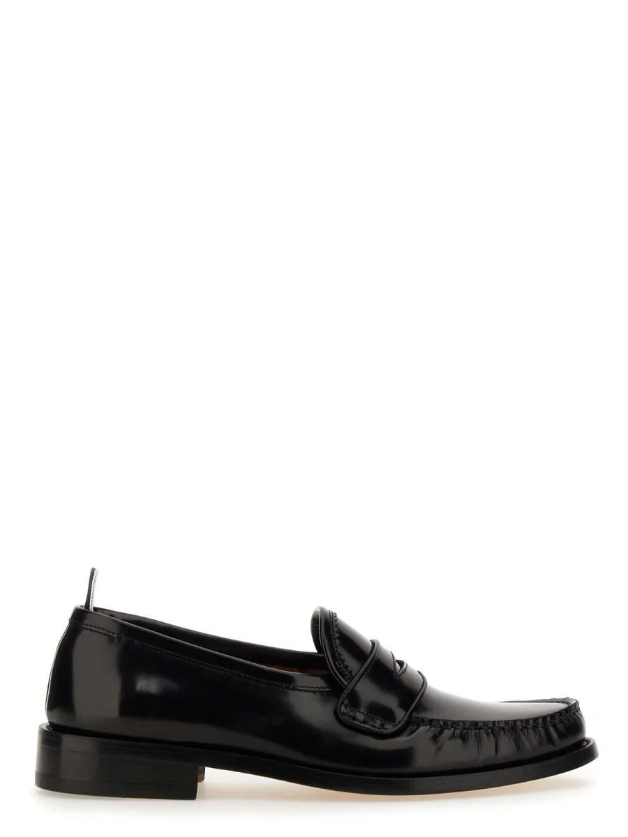 THOM BROWNE LEATHER LOAFER - 1