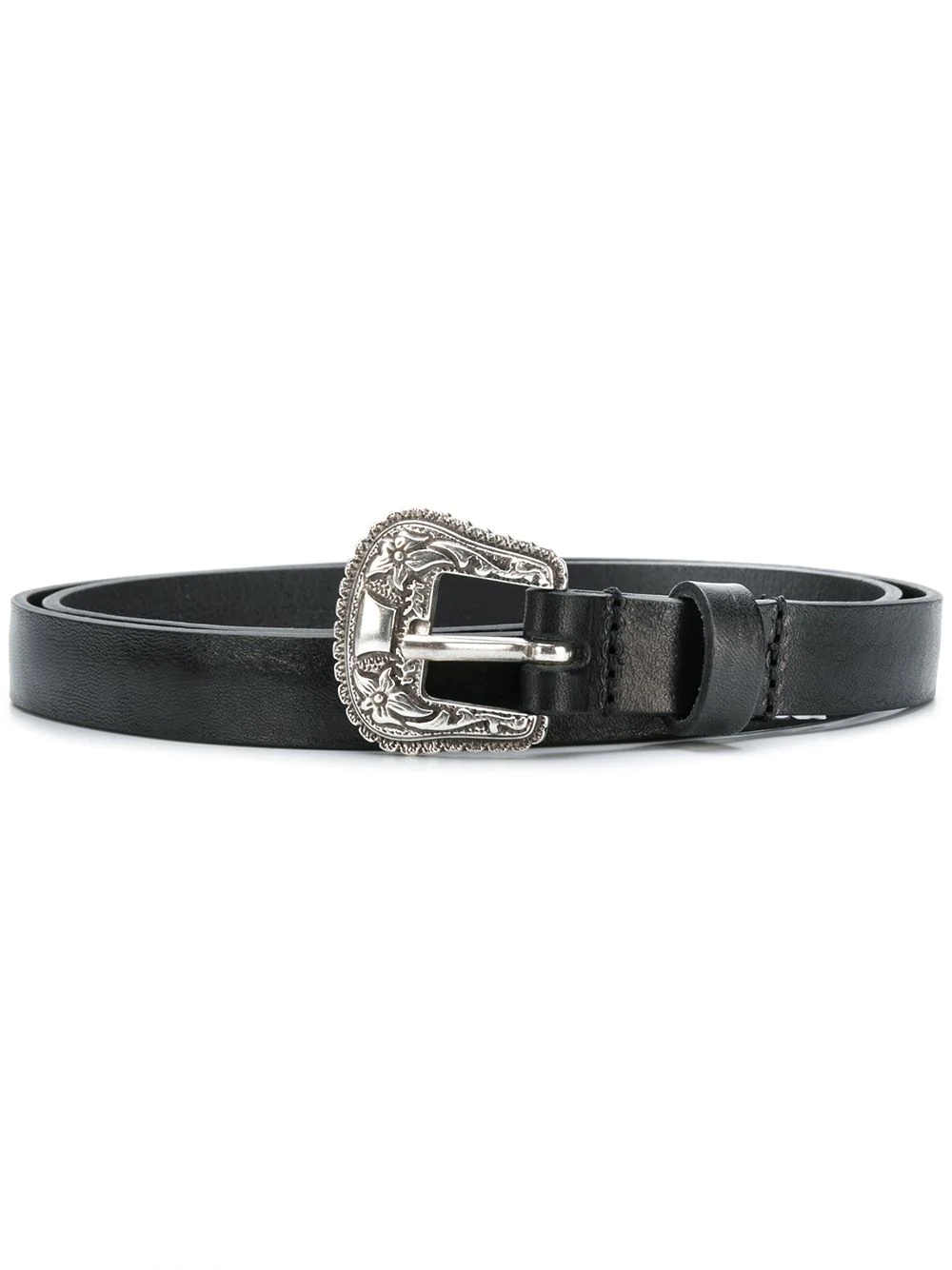 engraved buckle belt - 1