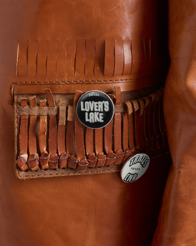 Prada Enameled metal brooches outlook