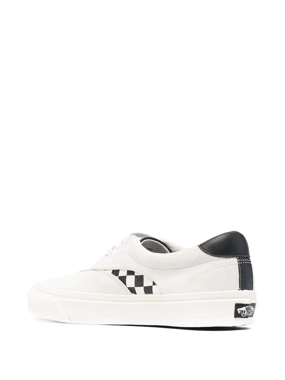 checker-trimmed sneakers - 3