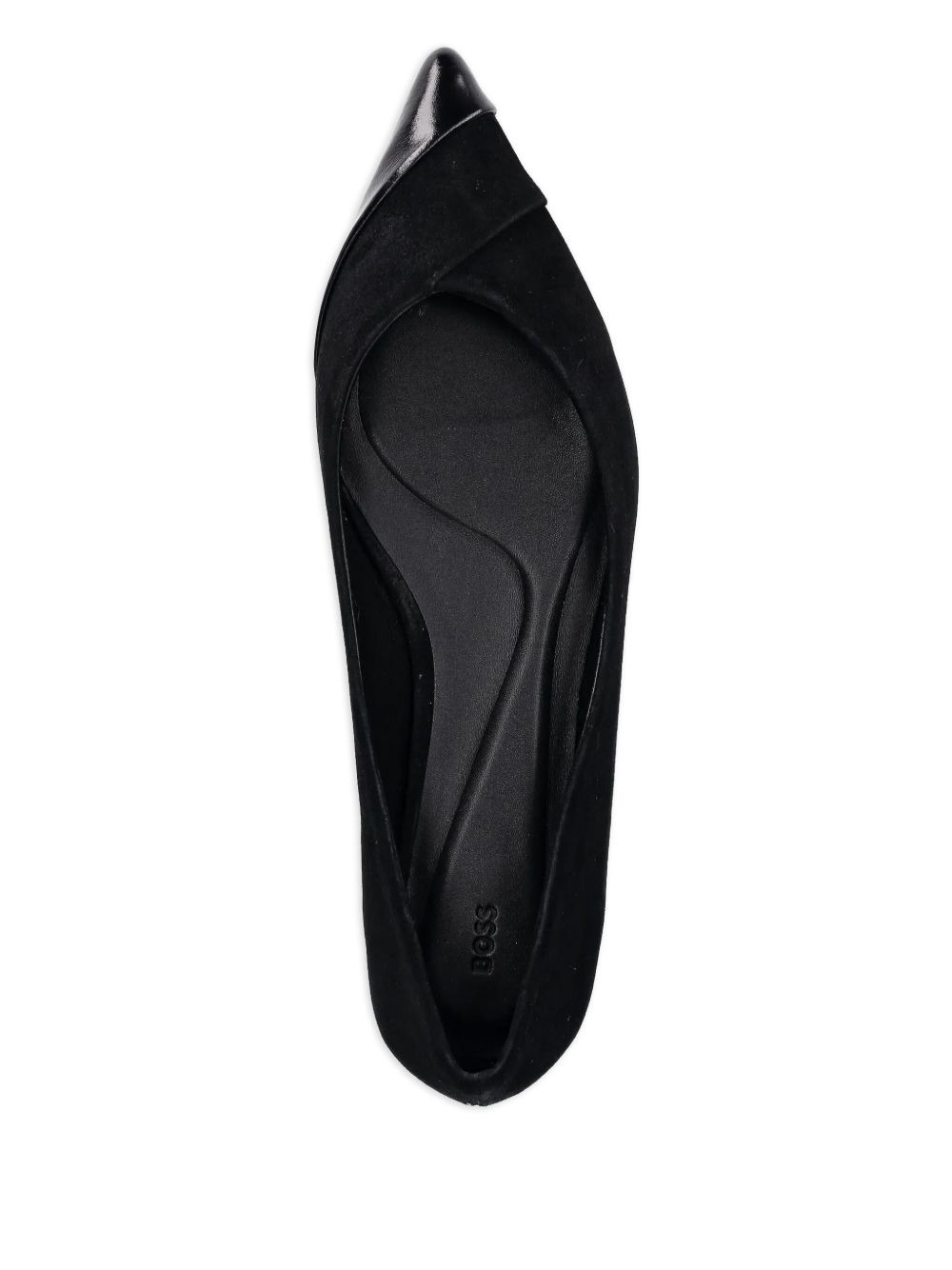 cap-toe suede ballet flats - 4