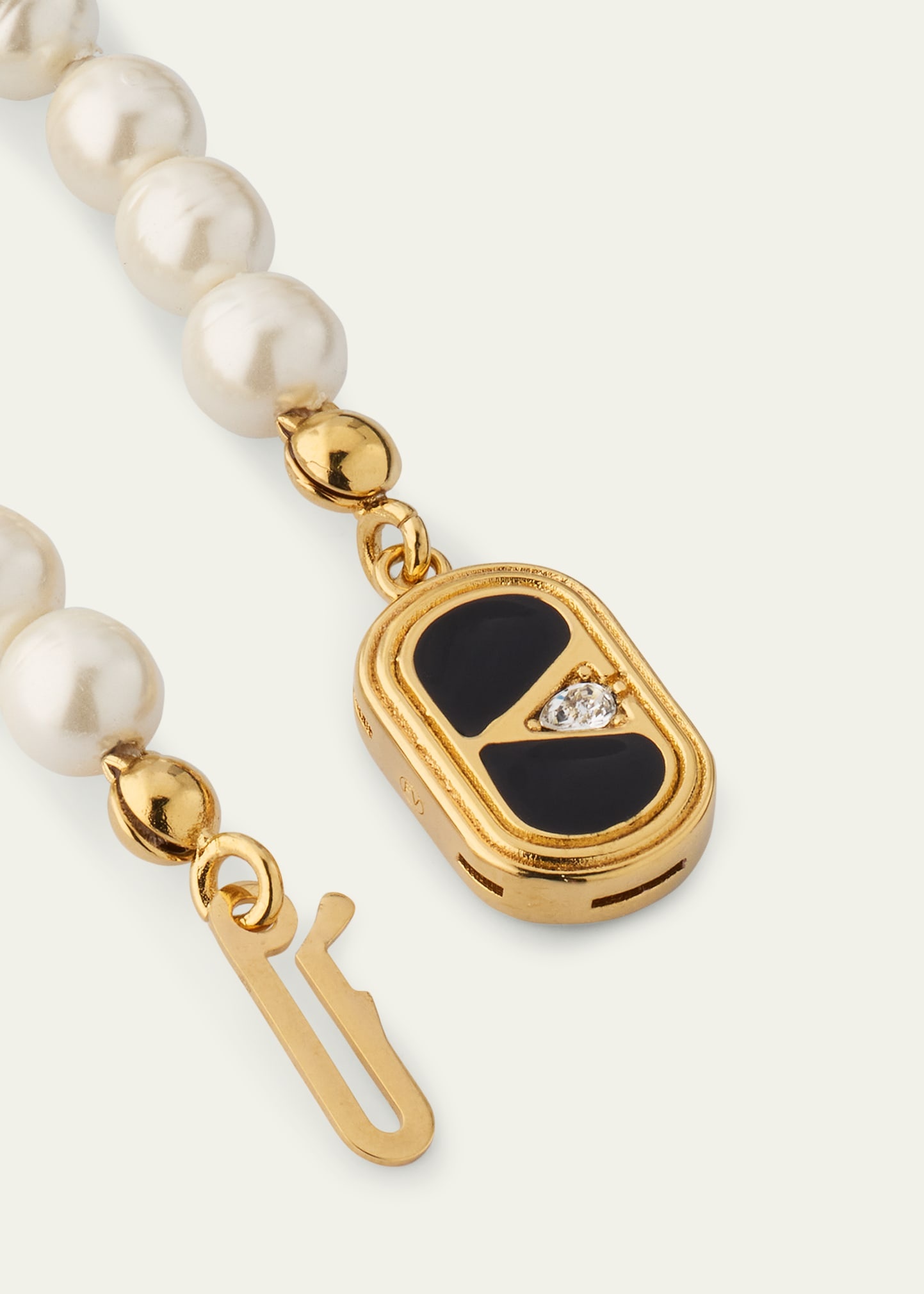 VLOGO Akoya Pearl Layered Ovalette Necklace - 4