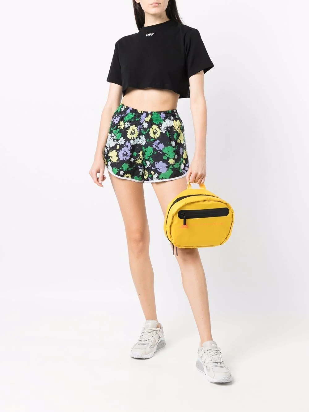 floral-print shorts - 2