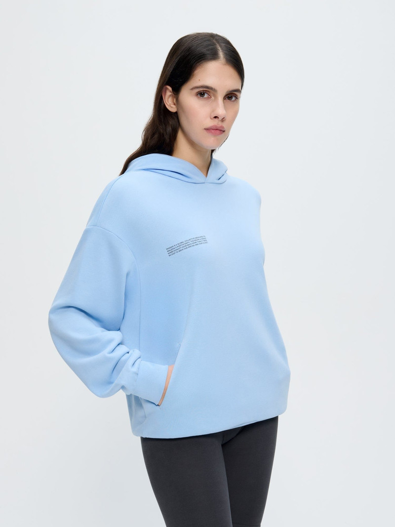 PANGAIA Womens 365 Midweight Hoodie - Dewdrop Blue outlook