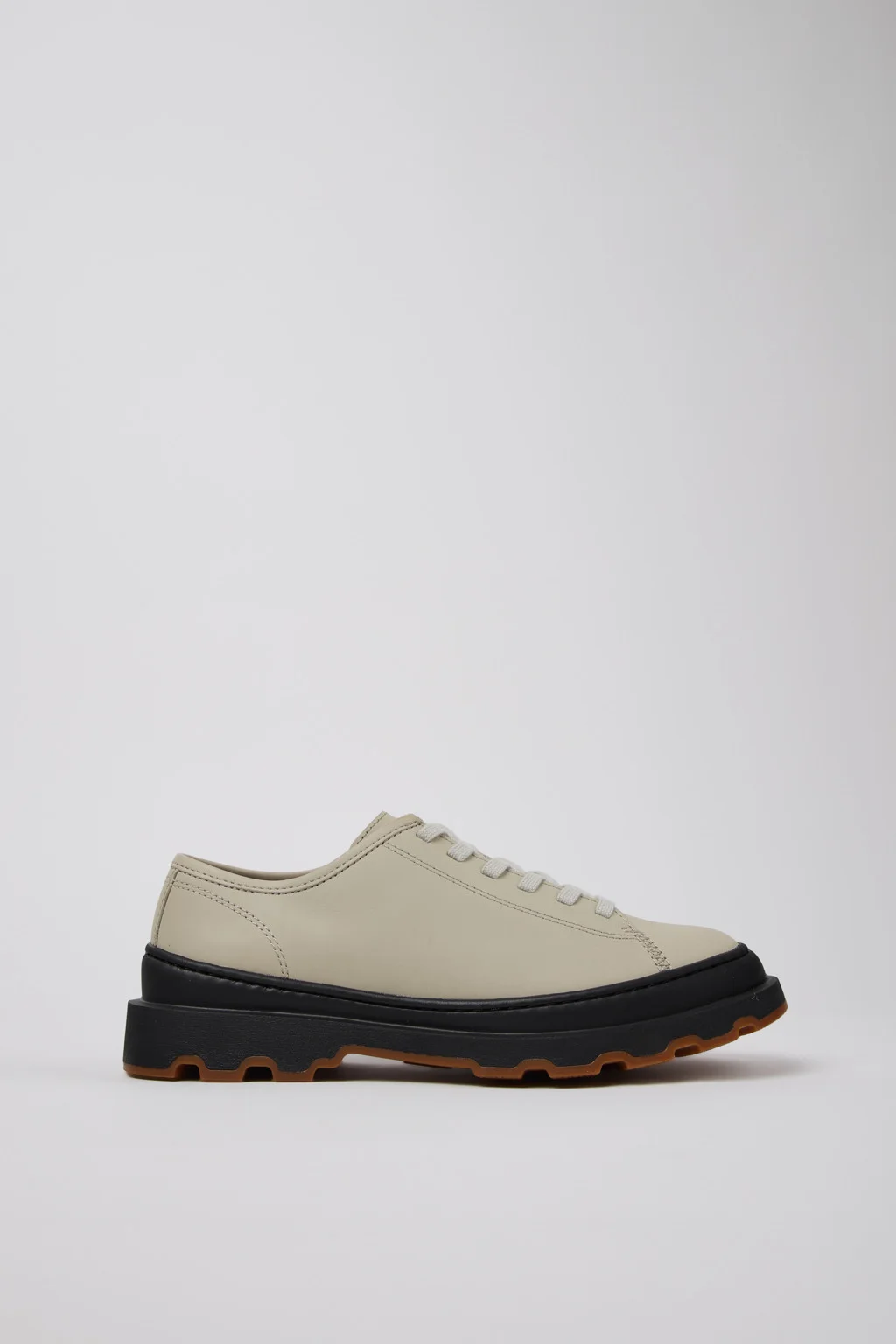 Brutus+ Gray Leather Shoes for Women. - 1