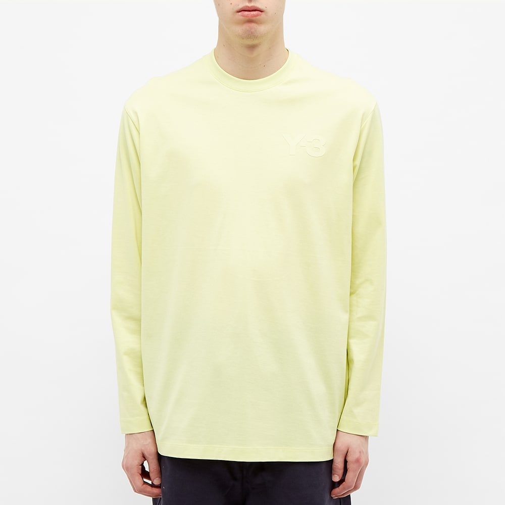 Y-3 Long Sleeve Classic Chest Logo Tee - 3