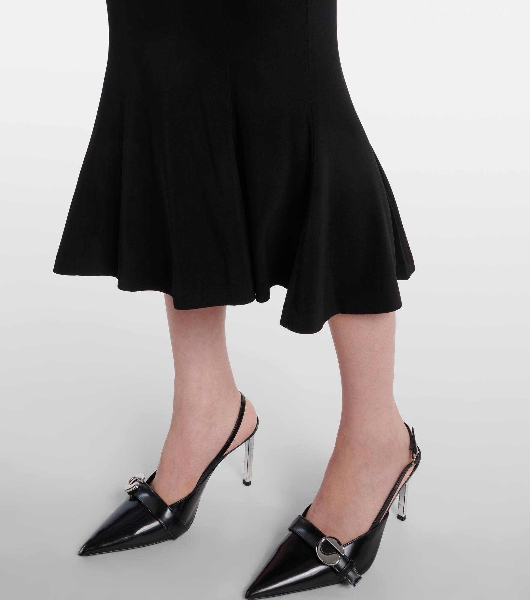Flared midi dress - 6