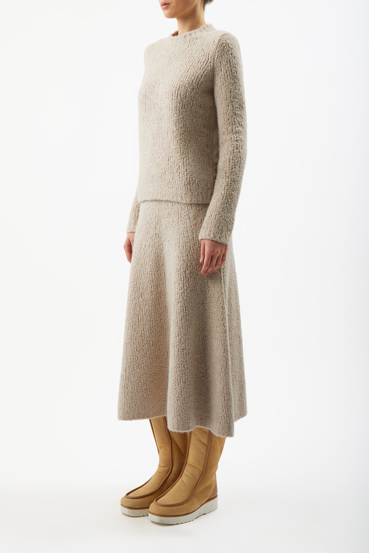 Pablo Skirt in Cashmere Boucle - 3