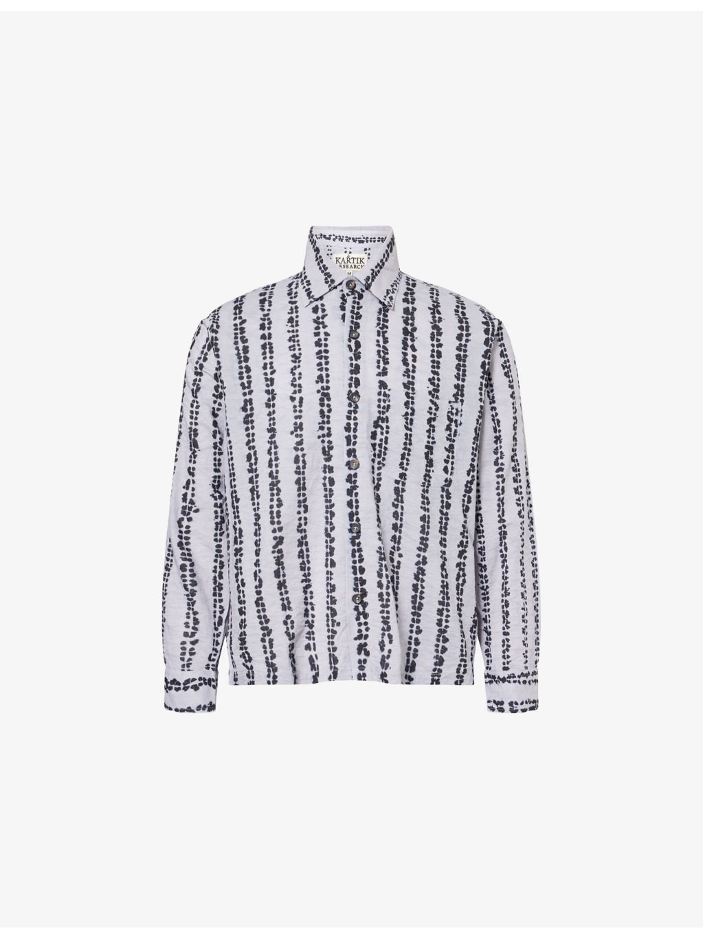 Shibori Patch-Pocket Cotton Shirt - 1