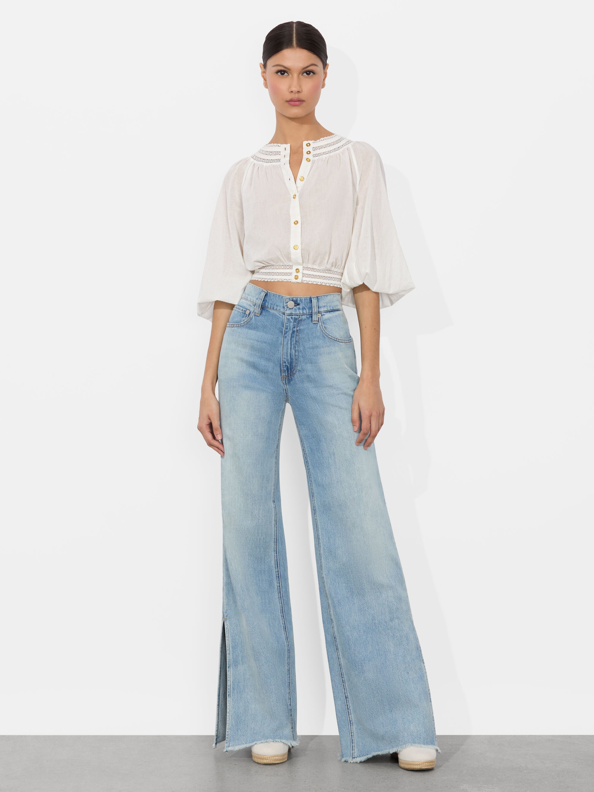 CHERELLE BUTTON DOWN BLOUSE - 3