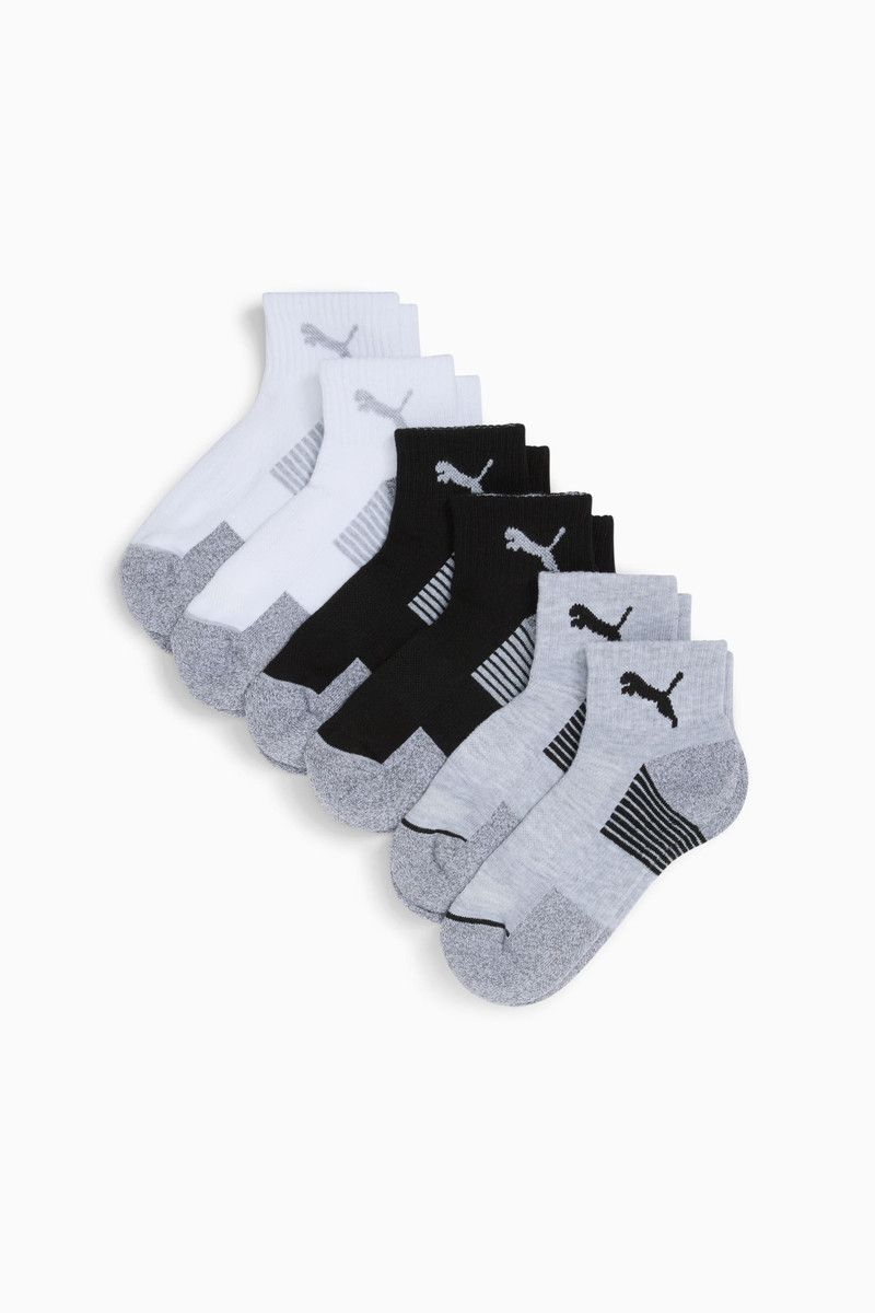 Women's Half-Terry Quarter Length Crew Socks (6 Pairs) 1