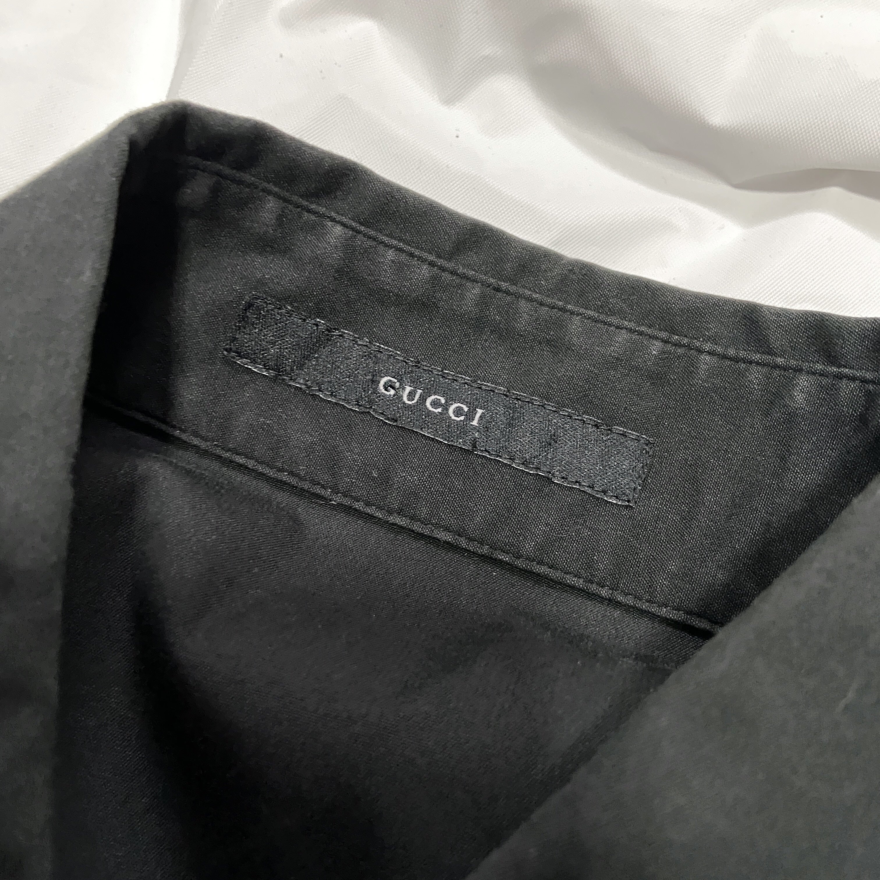 Gucci Fall 2000 Tom Ford Hook Black Shirt - 6