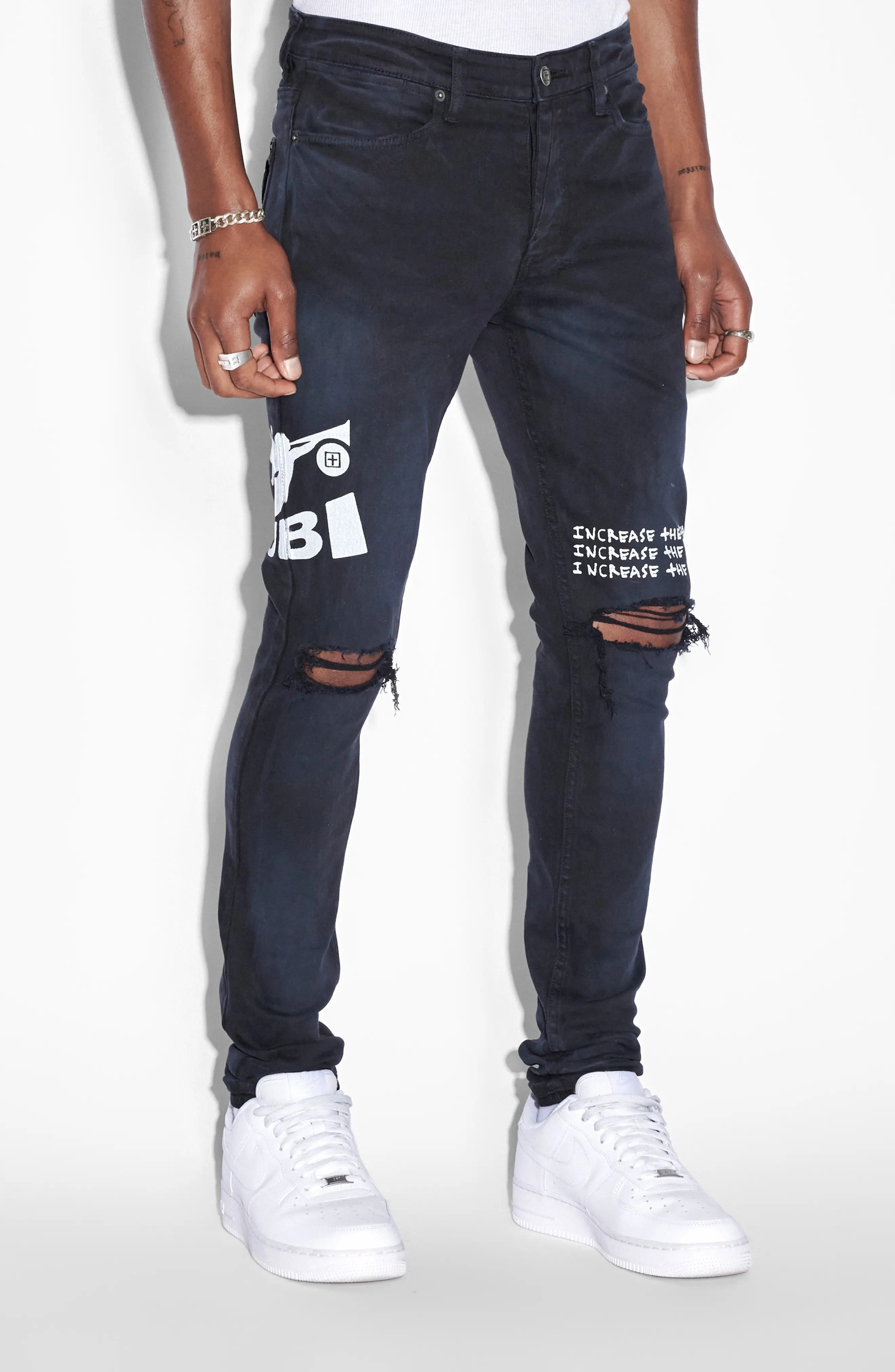 Van Winkle Ghosted Angels Skinny Jeans - 5