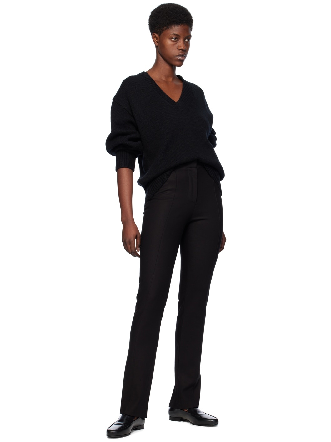 Black Slim Trousers - 4