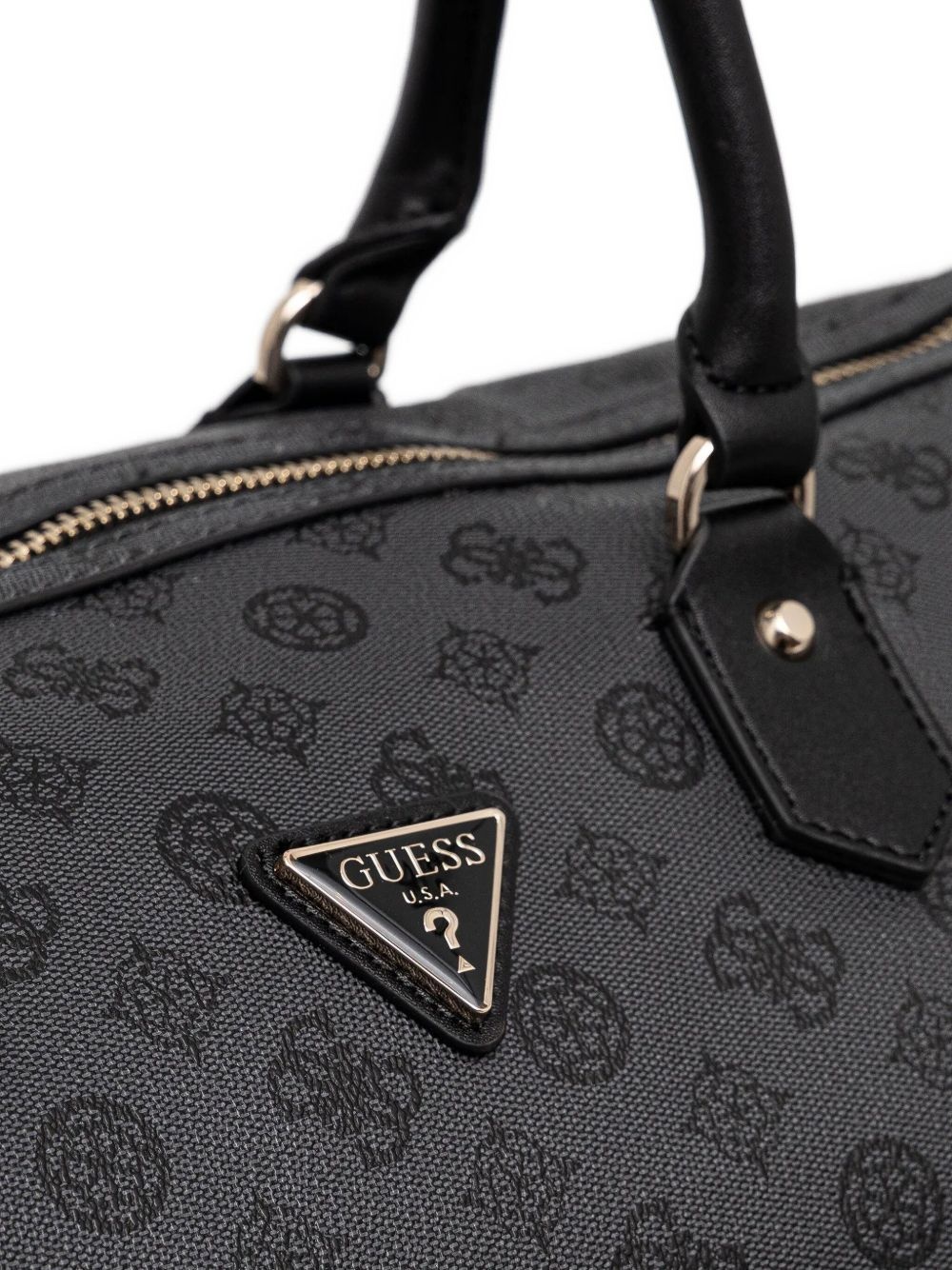 monogram-embossed duffle bag - 4