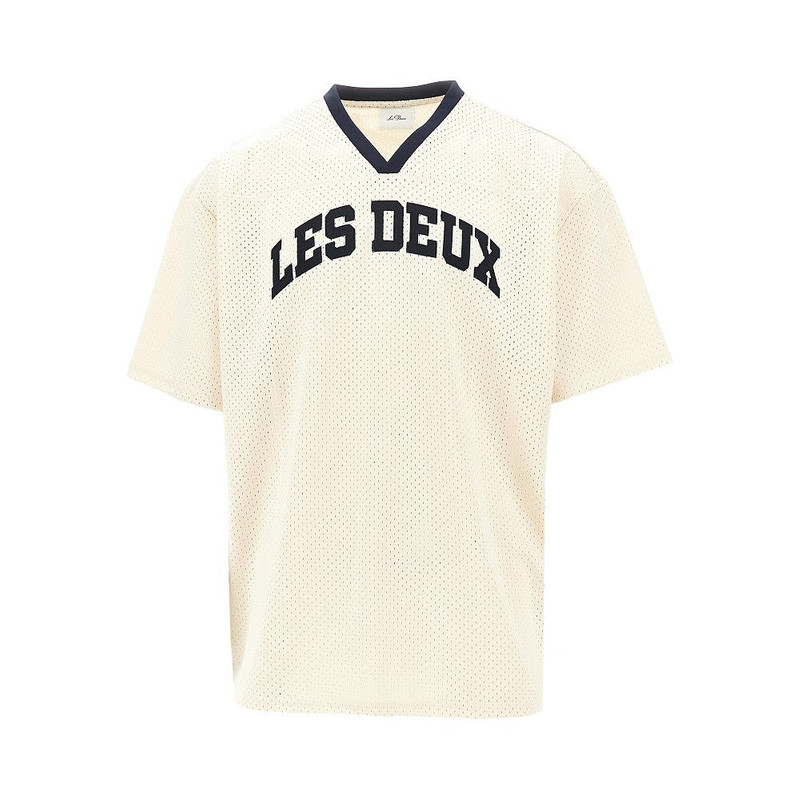 Les Deux Bronson Mesh T-shirt Beige - 1