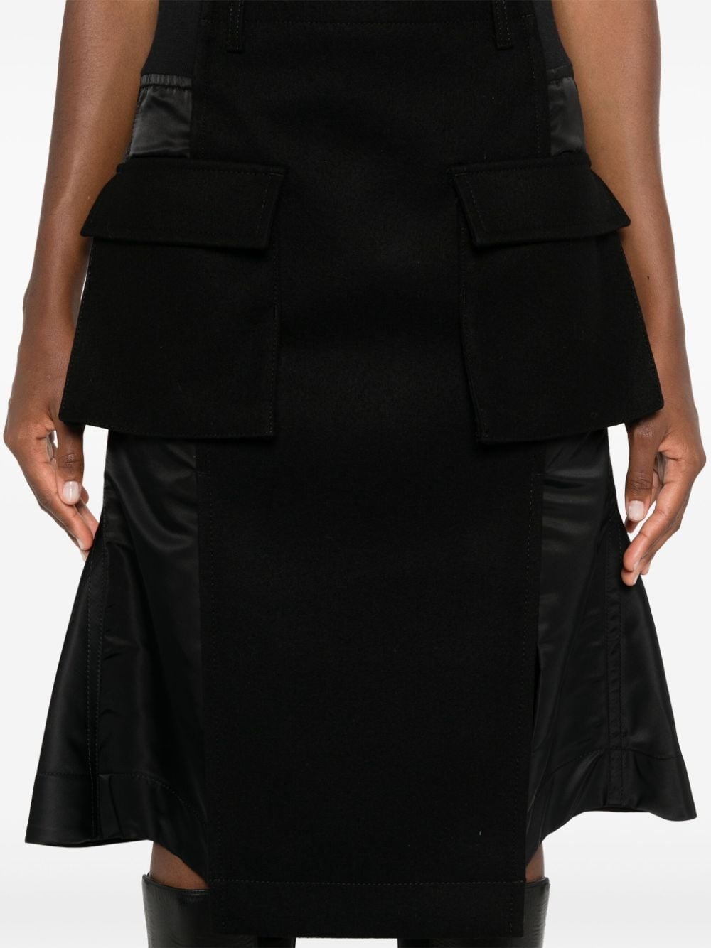 panelled midi skirt - 5
