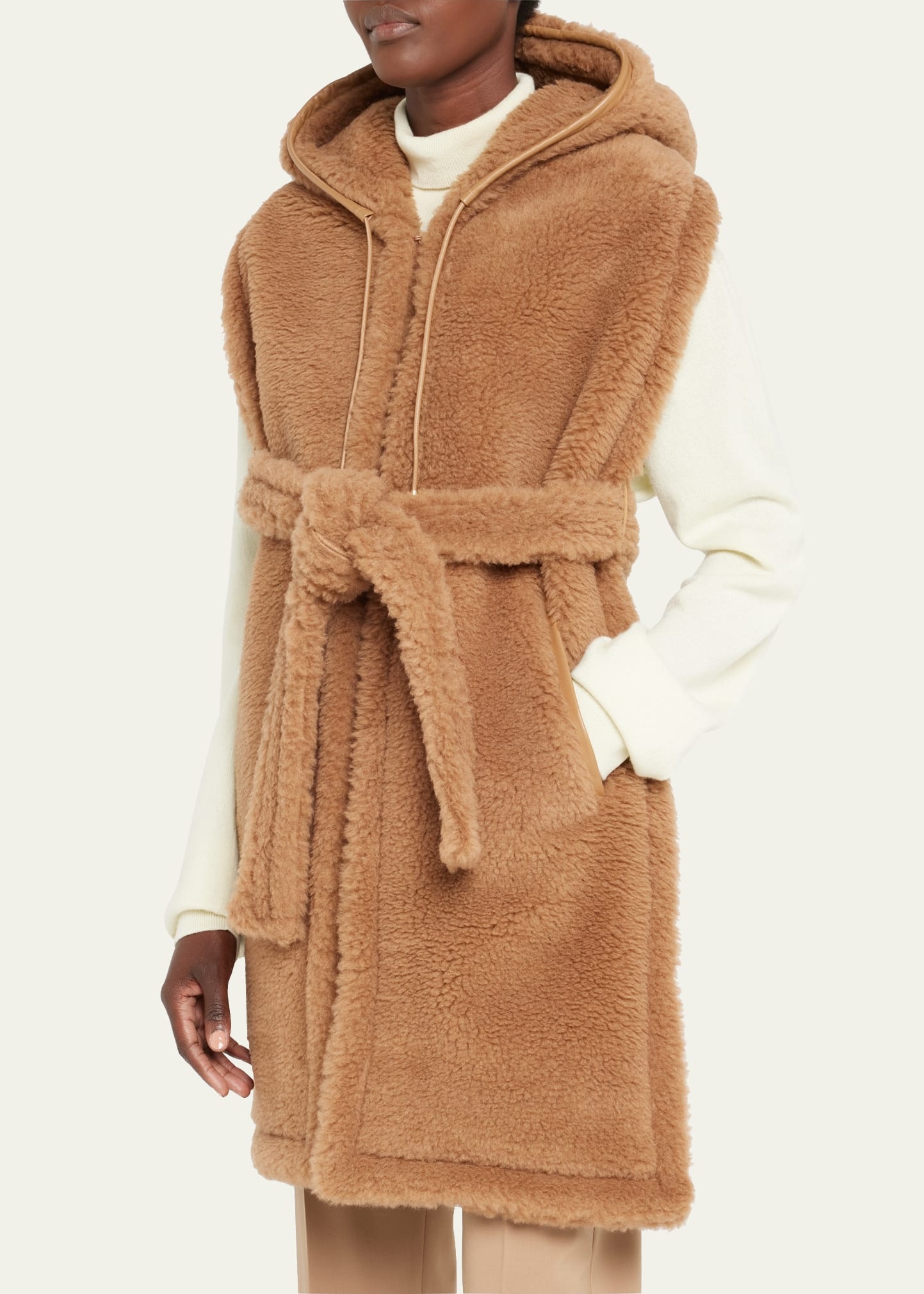Corea Teddy Wool-Blend Long Stole - 2