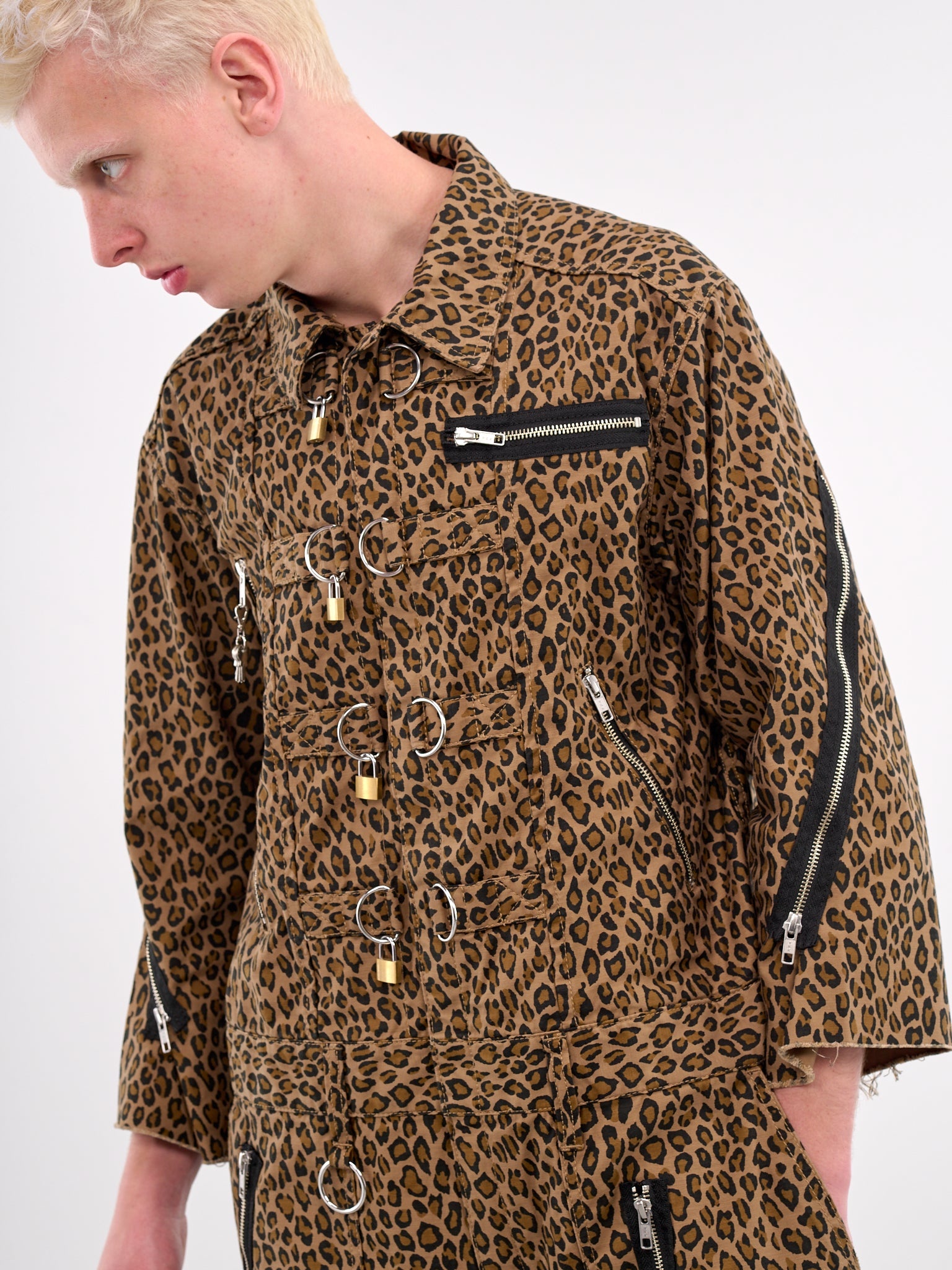 Leopard Lock Punk Jumpsuit - 4