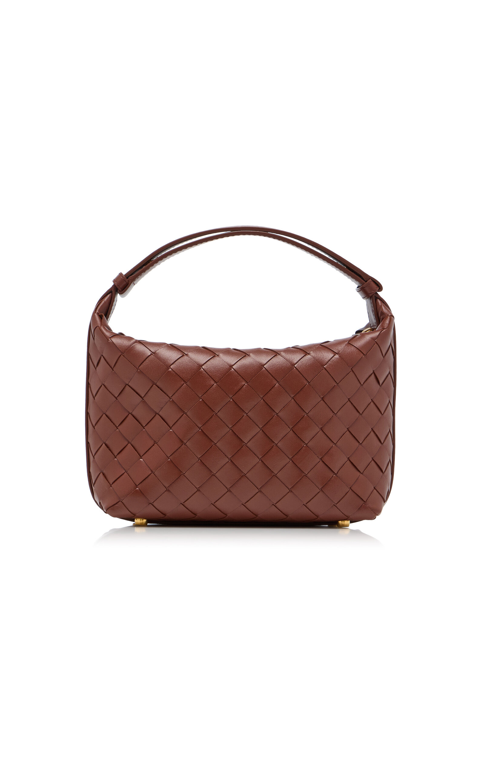 Wallace Intrecciato Leather Mini Bag brown - 4