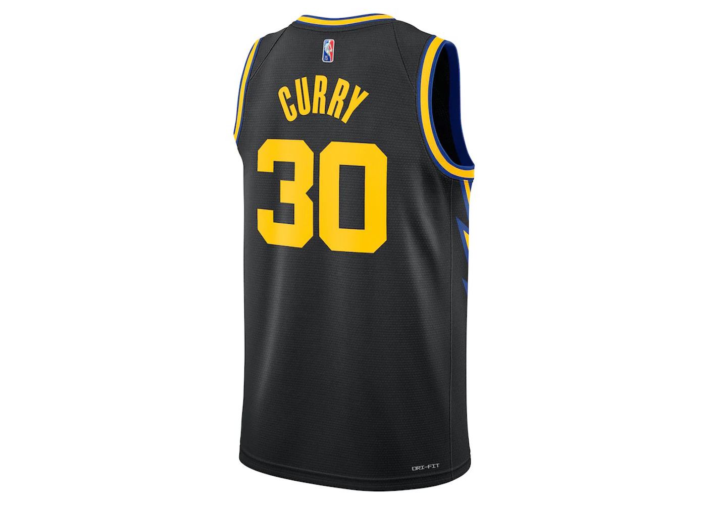 Nike Golden State Warriors 2021/22 Stephen Curry City Edition Swingman Jersey Black - 2