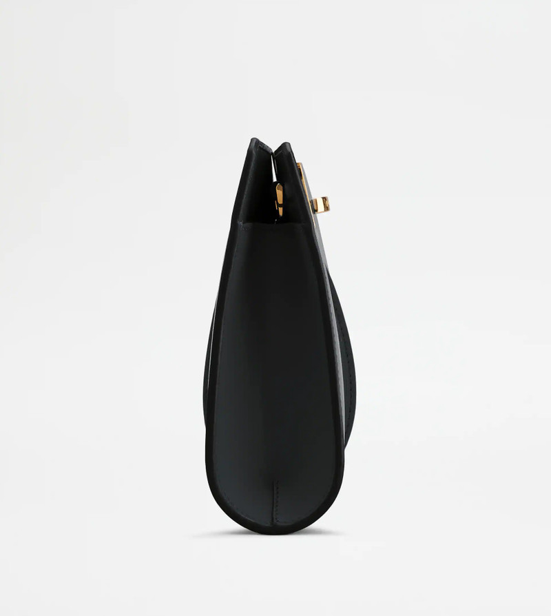 Tod's T TIMELESS CLUTCH BAG IN LEATHER SMALL - BLACK outlook