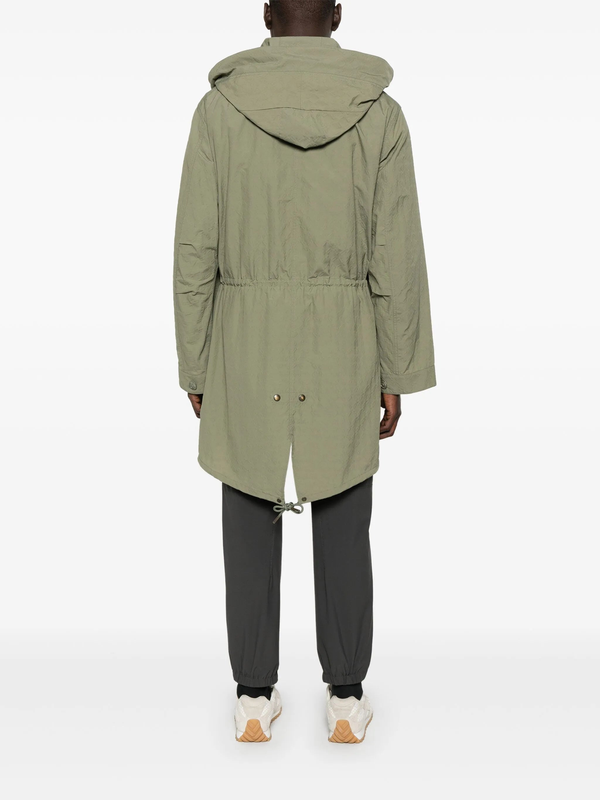 Monogram 72-jacquard coat - 4