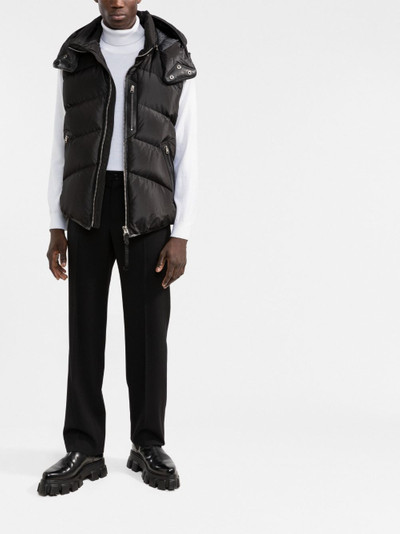 TOM FORD padded hooded down gilet outlook